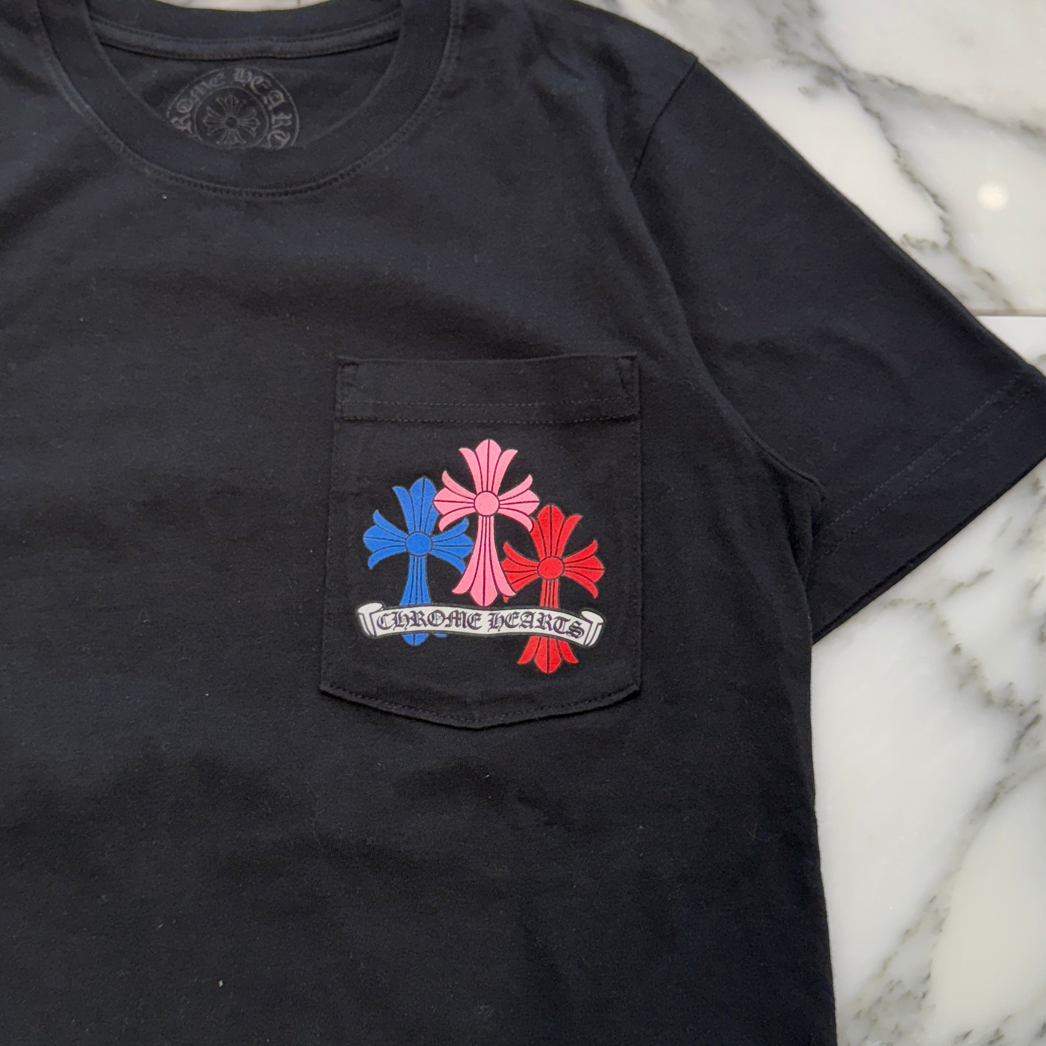 CHROME HEARTS 2021SS MLTCOL CEM CRS Tee Size XS クロムハーツ マルチカラー セメタリークロス Tシャツ サイズXS