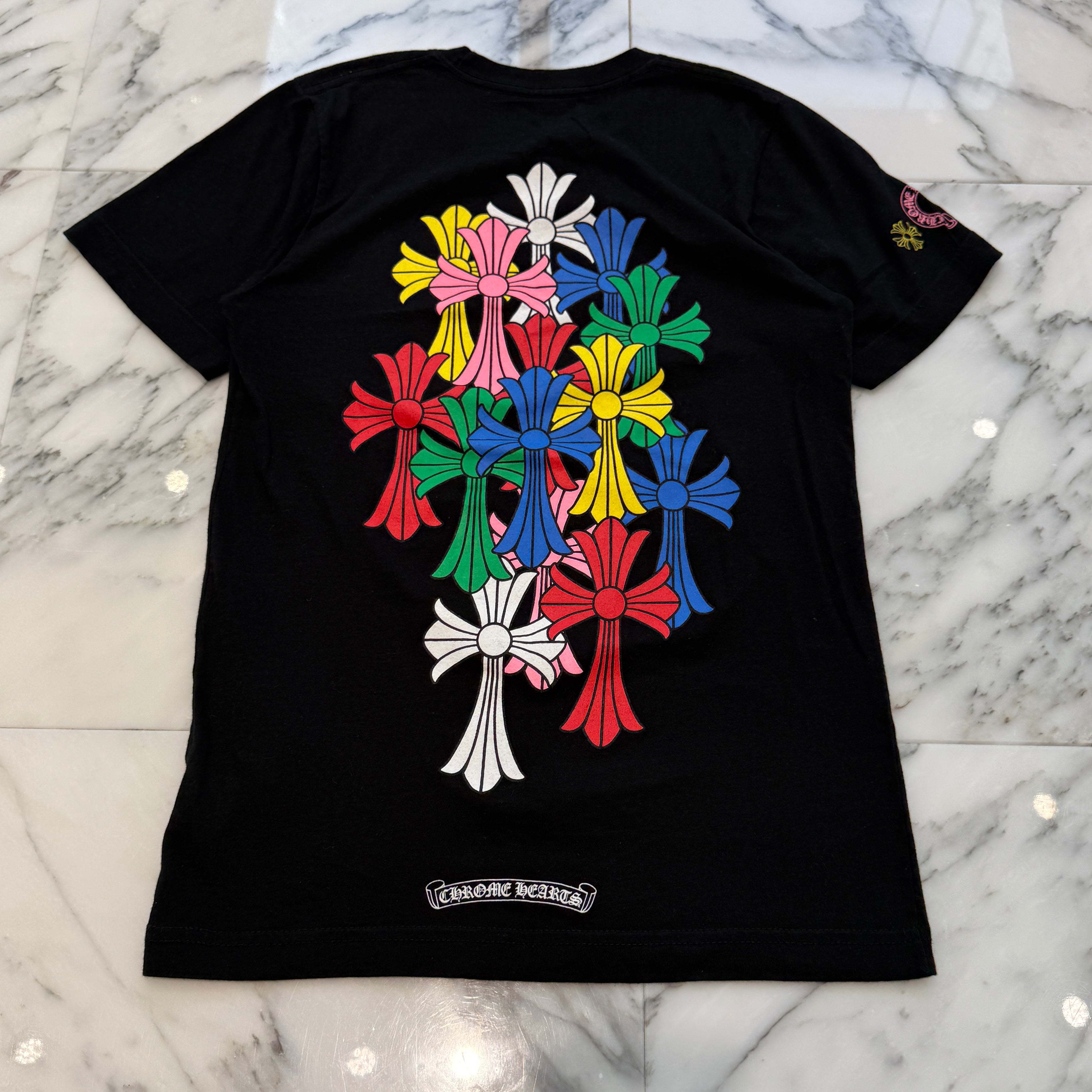 CHROME HEARTS 2021SS MLTCOL CEM CRS Tee Size XS クロムハーツ マルチカラー セメタリークロス Tシャツ サイズXS