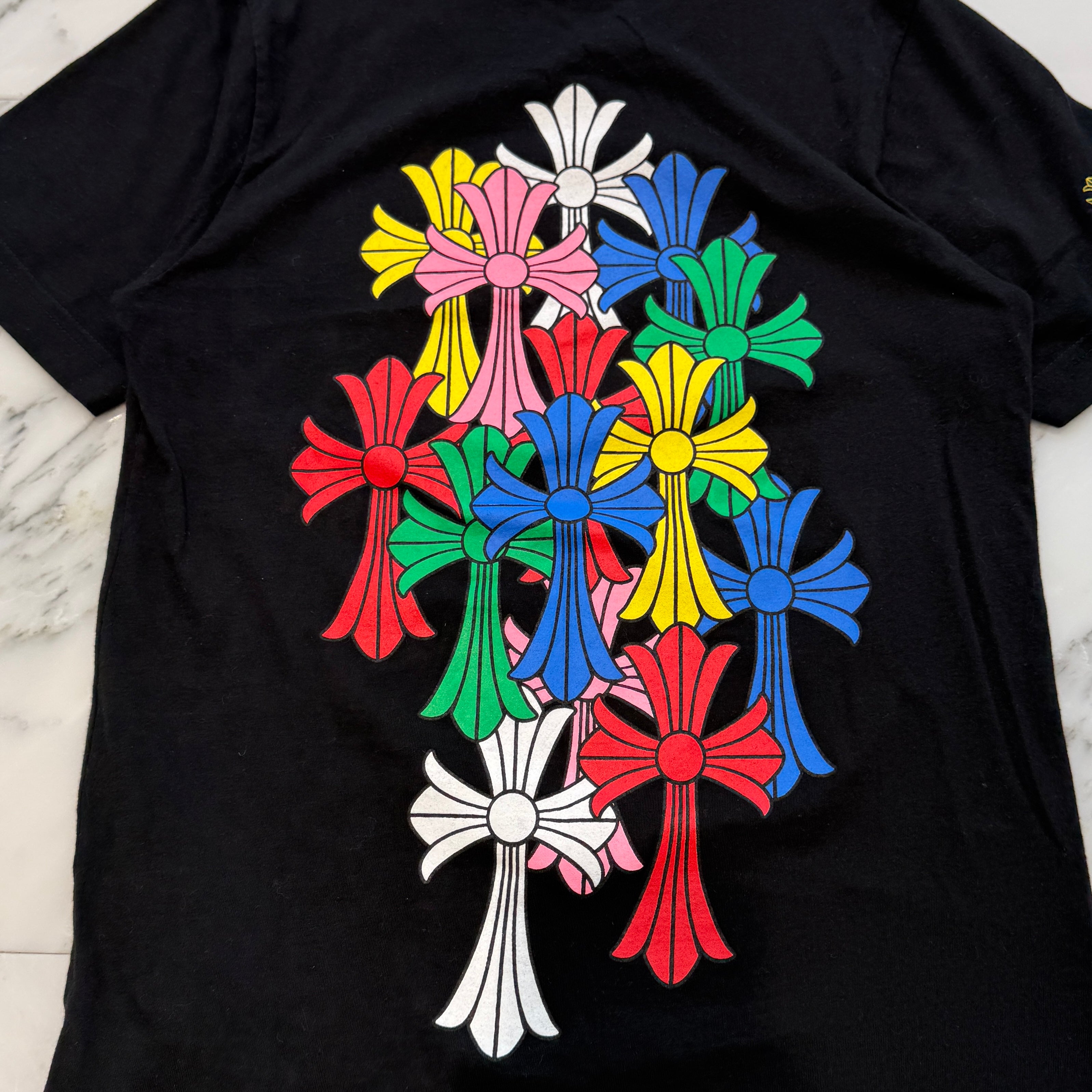 CHROME HEARTS 2021SS MLTCOL CEM CRS Tee Size XS クロムハーツ マルチカラー セメタリークロス Tシャツ サイズXS