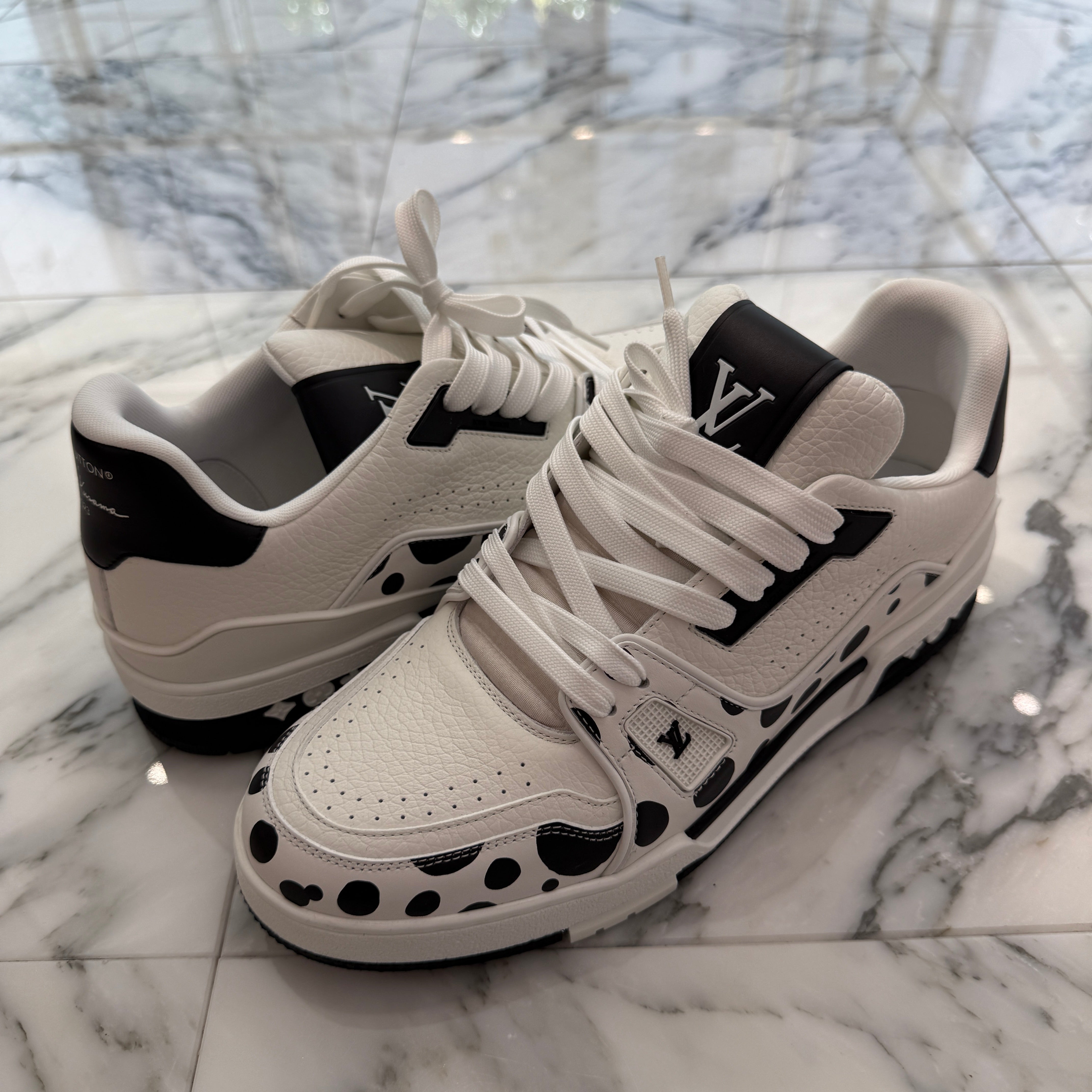 LOUIS VUITTON × YAYOI KUSAMA 2021SS LV Trainer Sneakers 1AB8JE Size 8 ルイヴィトン × 草間彌生 LV トレイナー スニーカー サイズ8