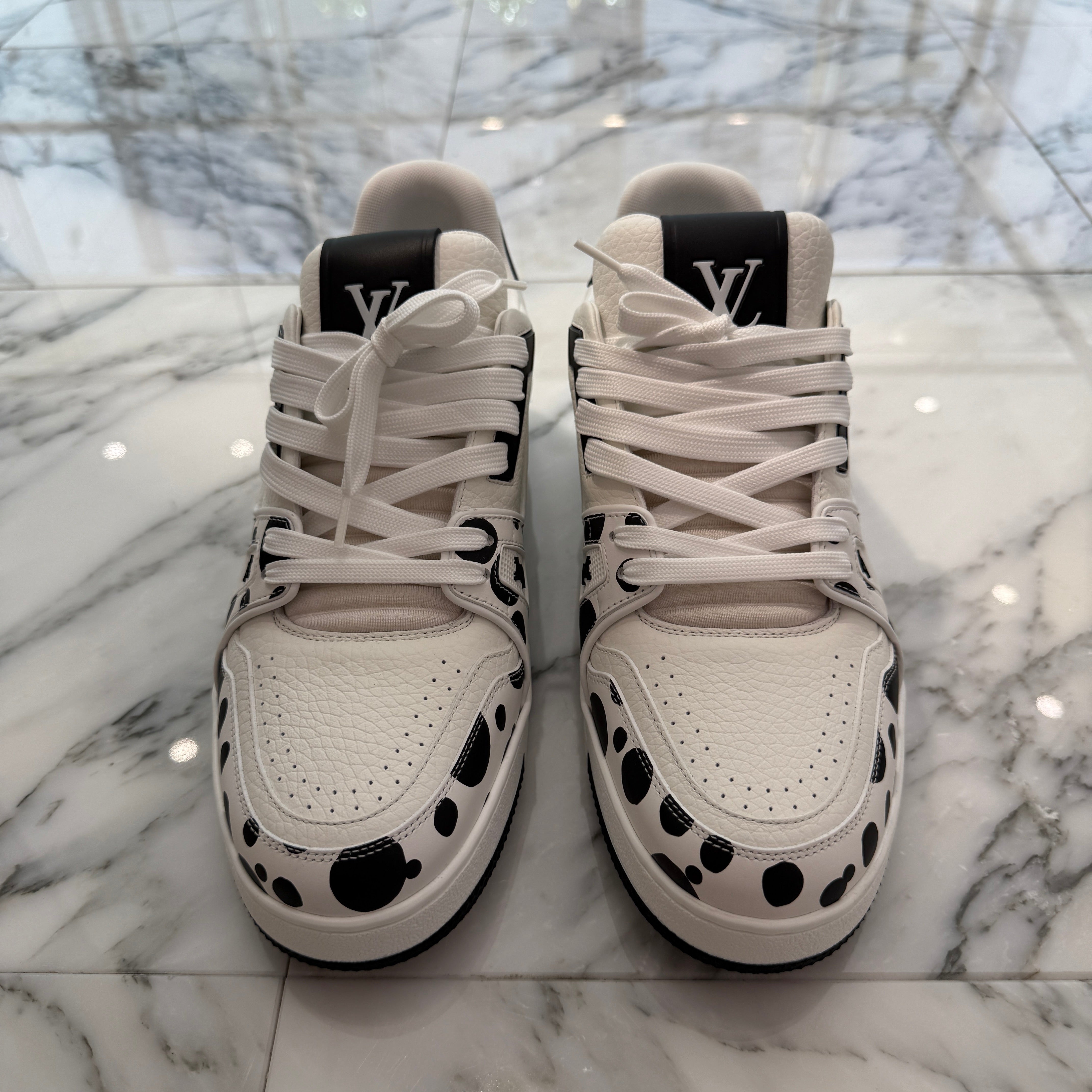 LOUIS VUITTON × YAYOI KUSAMA 2021SS LV Trainer Sneakers 1AB8JE Size 8 ルイヴィトン × 草間彌生 LV トレイナー スニーカー サイズ8