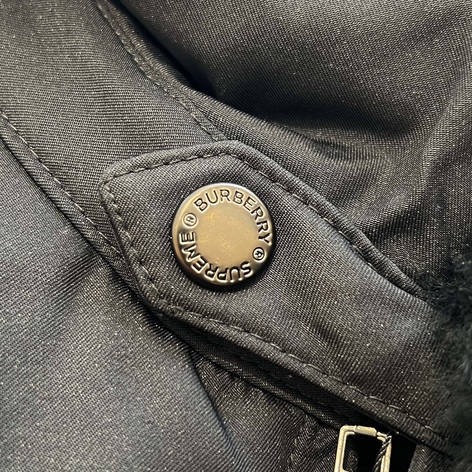 Supreme × BURBERRY 2022AW Shearling Collar Down Puffer Jacket Size M シュプリーム×バーバリー シアリング カラー ダウン パッファー ジャケット サイズM