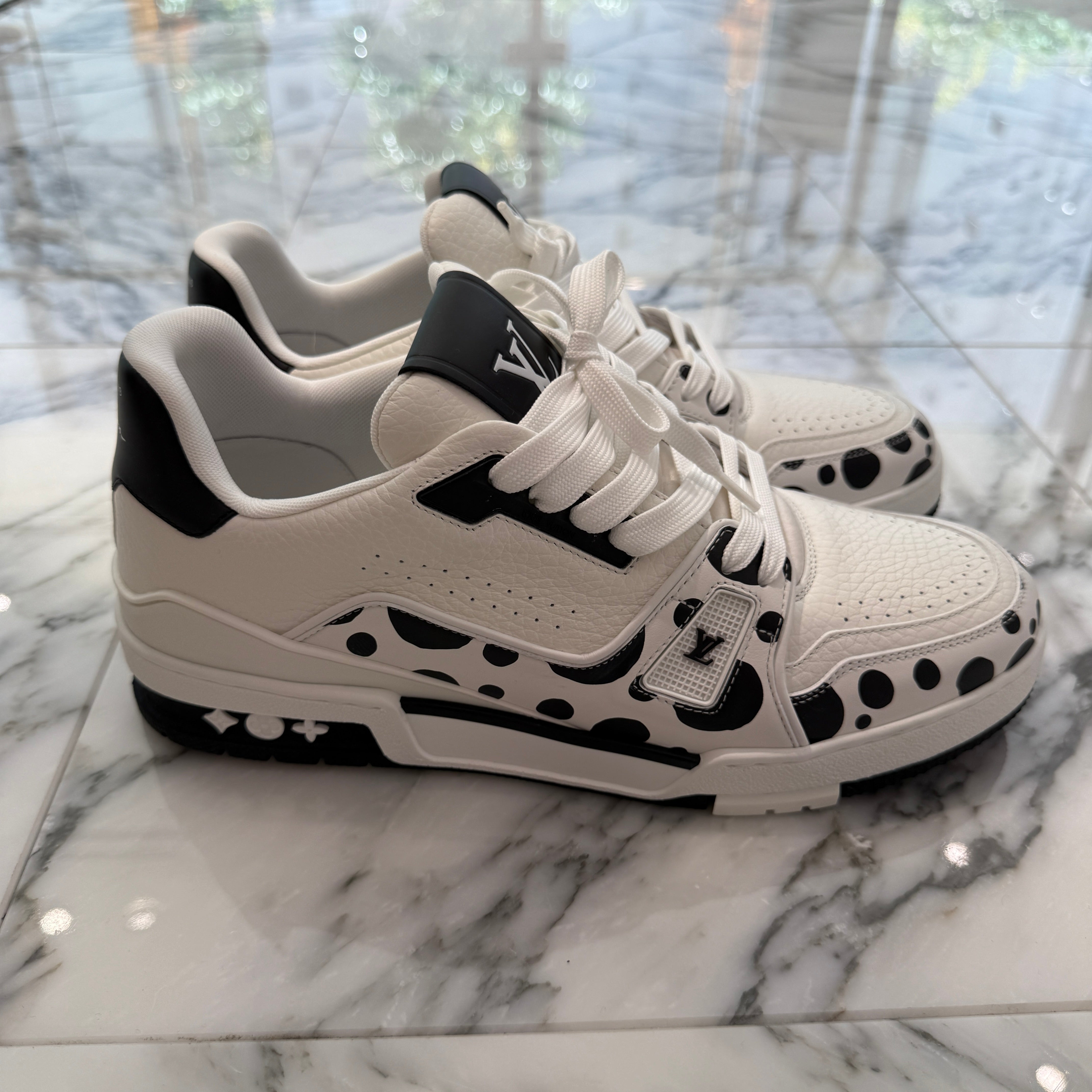 LOUIS VUITTON × YAYOI KUSAMA 2021SS LV Trainer Sneakers 1AB8JE Size 8 ルイヴィトン × 草間彌生 LV トレイナー スニーカー サイズ8