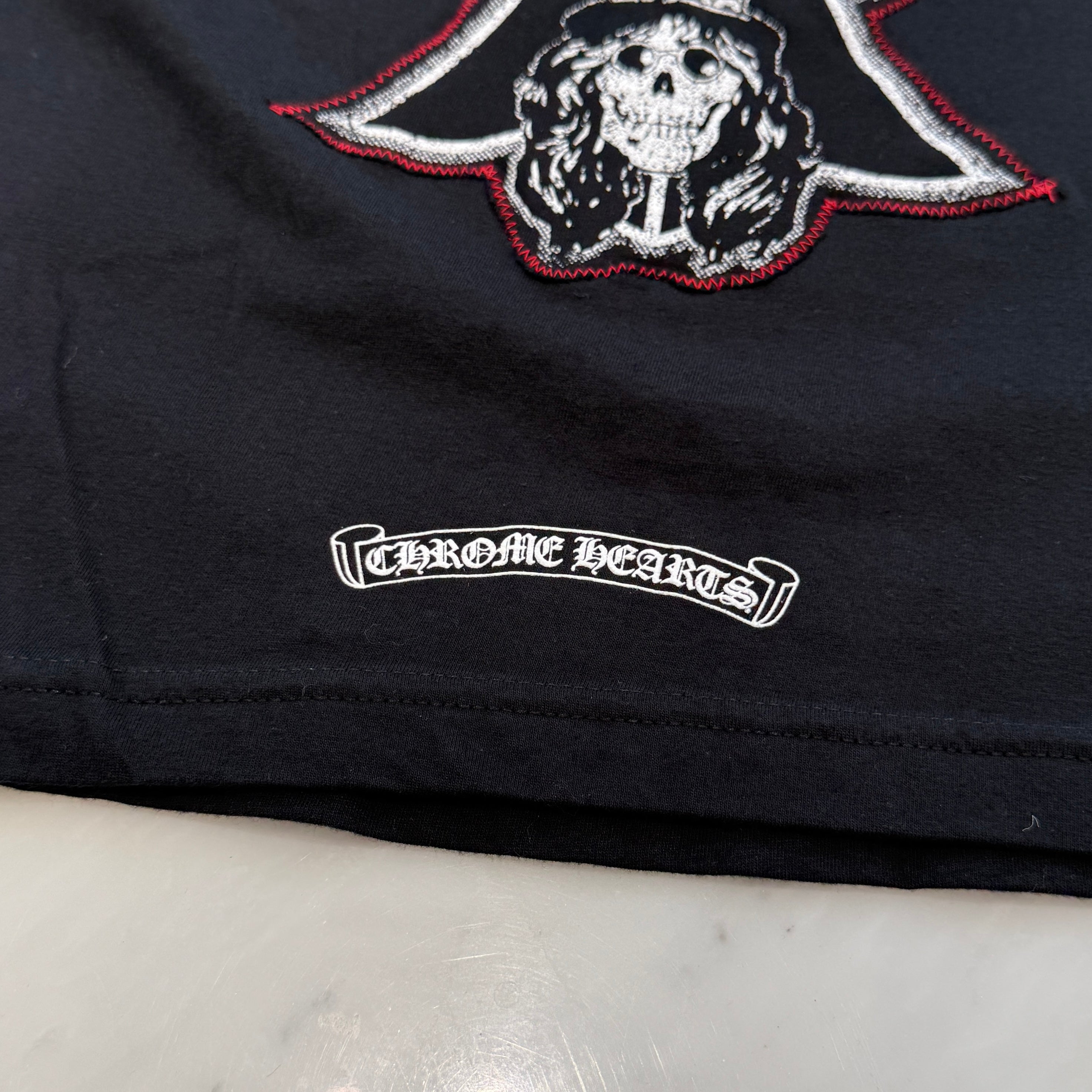 CHROME HEARTS × Guns N' Roses Back Cross Patch Arch Logo Long