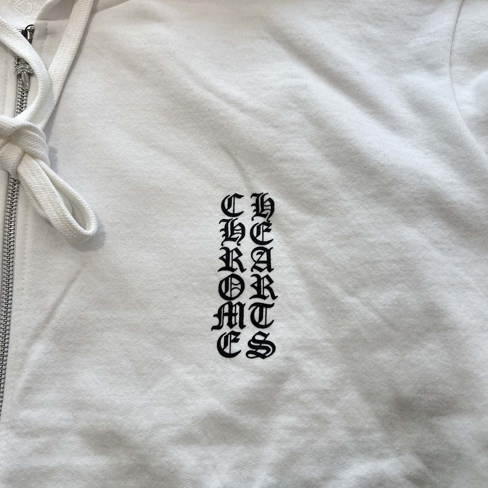 CHROME HEARTS Vertical Logo Zip Up Hoodie Size XL クロムハーツ ヴァーティカルロゴ ジップアップ フーディー サイズXL