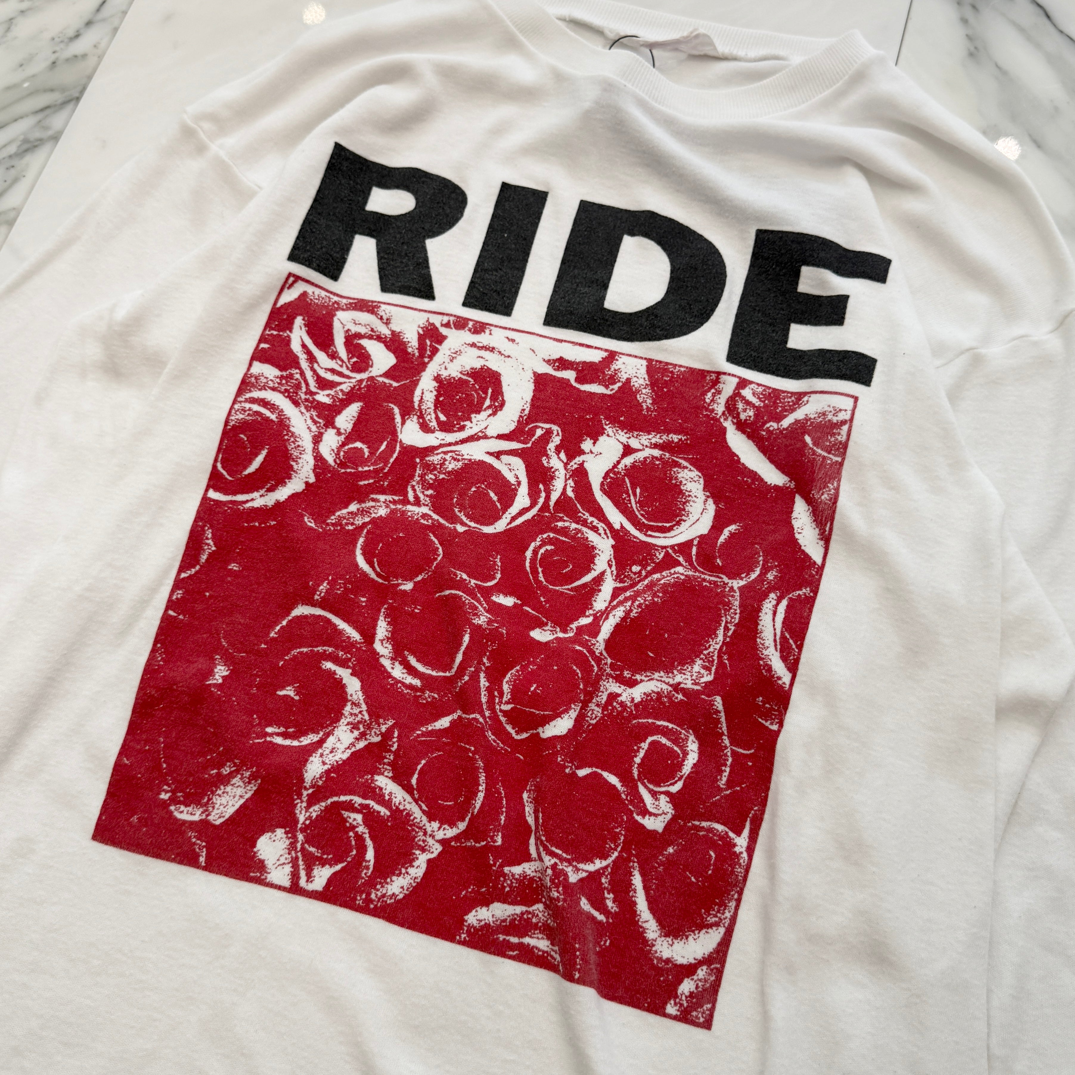 Vintage 90's Lost Blue Heaven "RIDE EP" Gymphlex 1990 L/S Tee Size 42/44 90's ロストブルーヘヴン "ライド EP" ジムフレックス社製 ロングスリーブ Tシャツ サイズ42/44