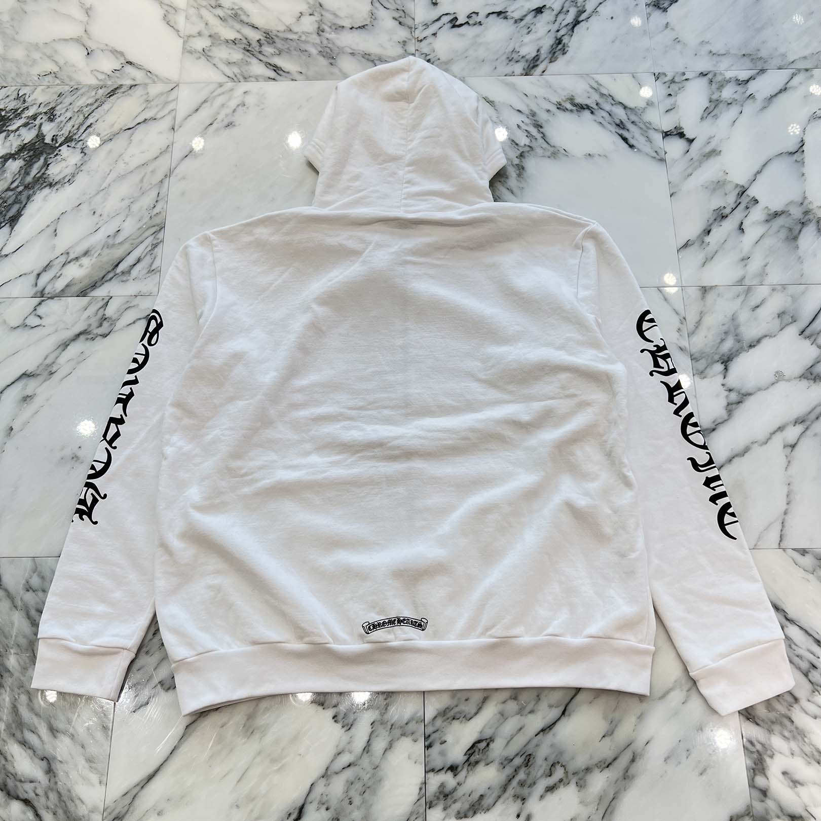 CHROME HEARTS Vertical Logo Zip Up Hoodie Size XL クロムハーツ ヴァーティカルロゴ ジップアップ フーディー サイズXL