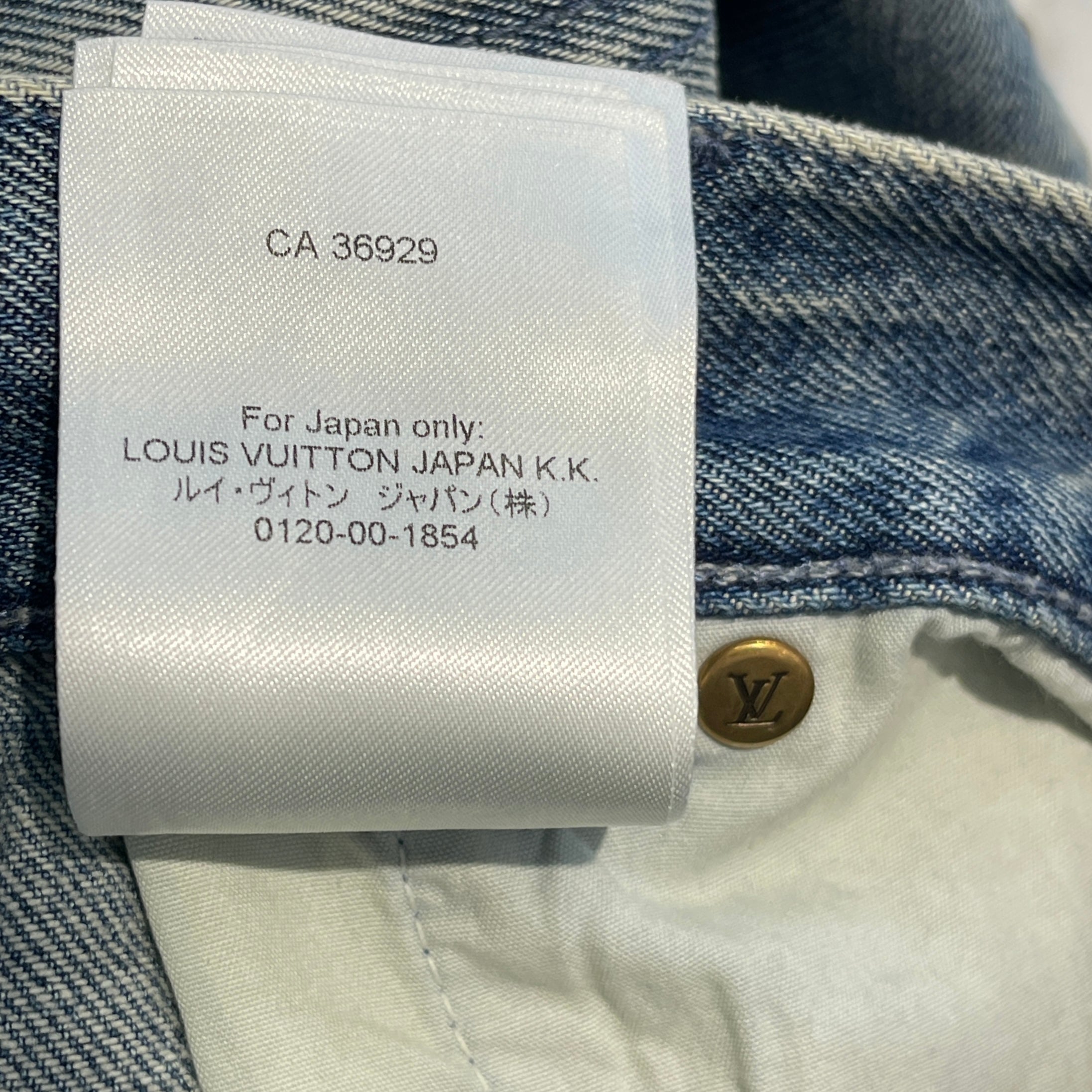 LOUIS VUITTON 2023AW Denim Carpenter Shorts 1ABJ7E Size 33 ルイヴィトン デニム カーペンター ショーツ サイズ33