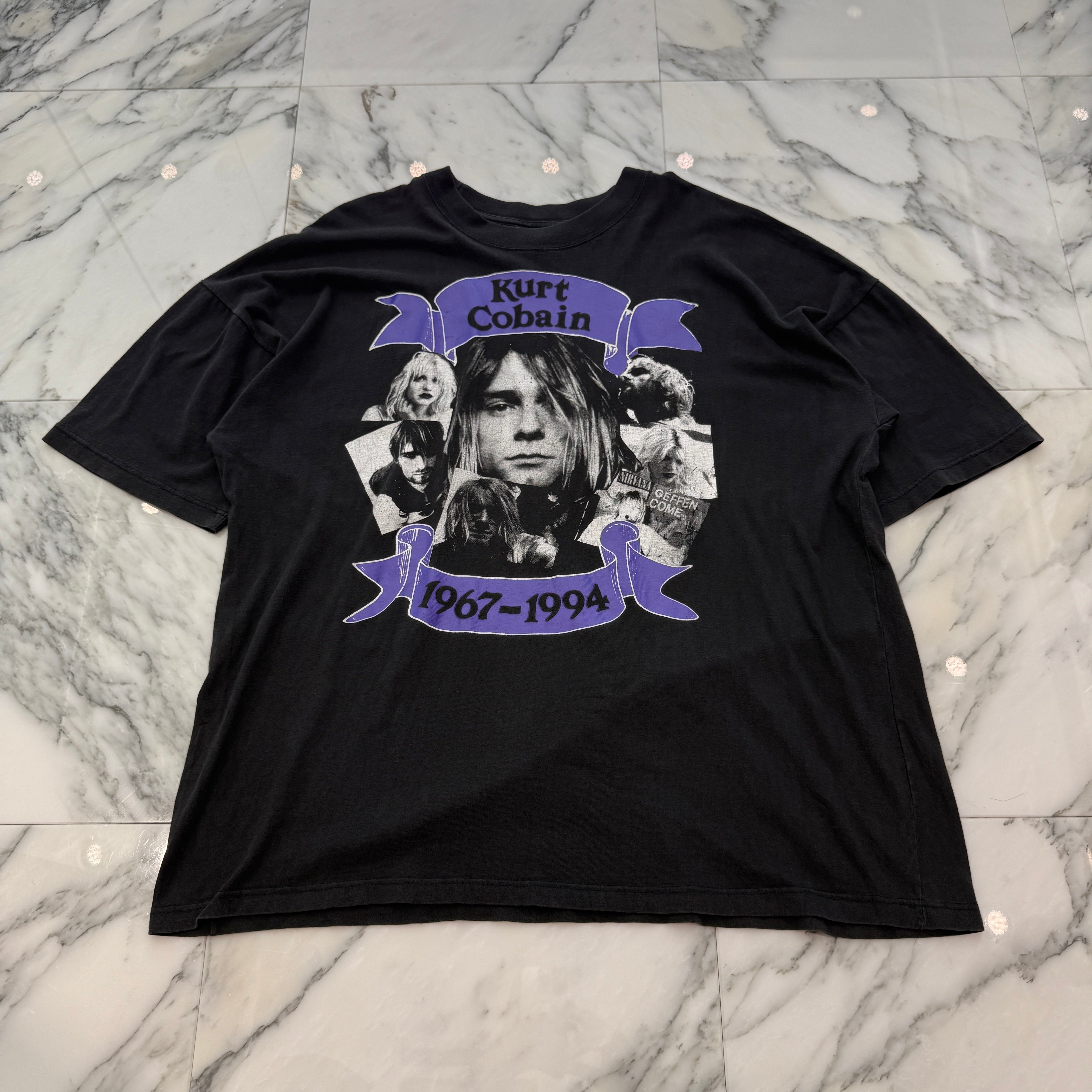 Vintage 90's Nirvana Kurt Cobain Memorial S/S Tee Size XL ヴィンテージ ニルヴァーナ カートコバーン メモリアルショートスリーブTシャツ サイズXL