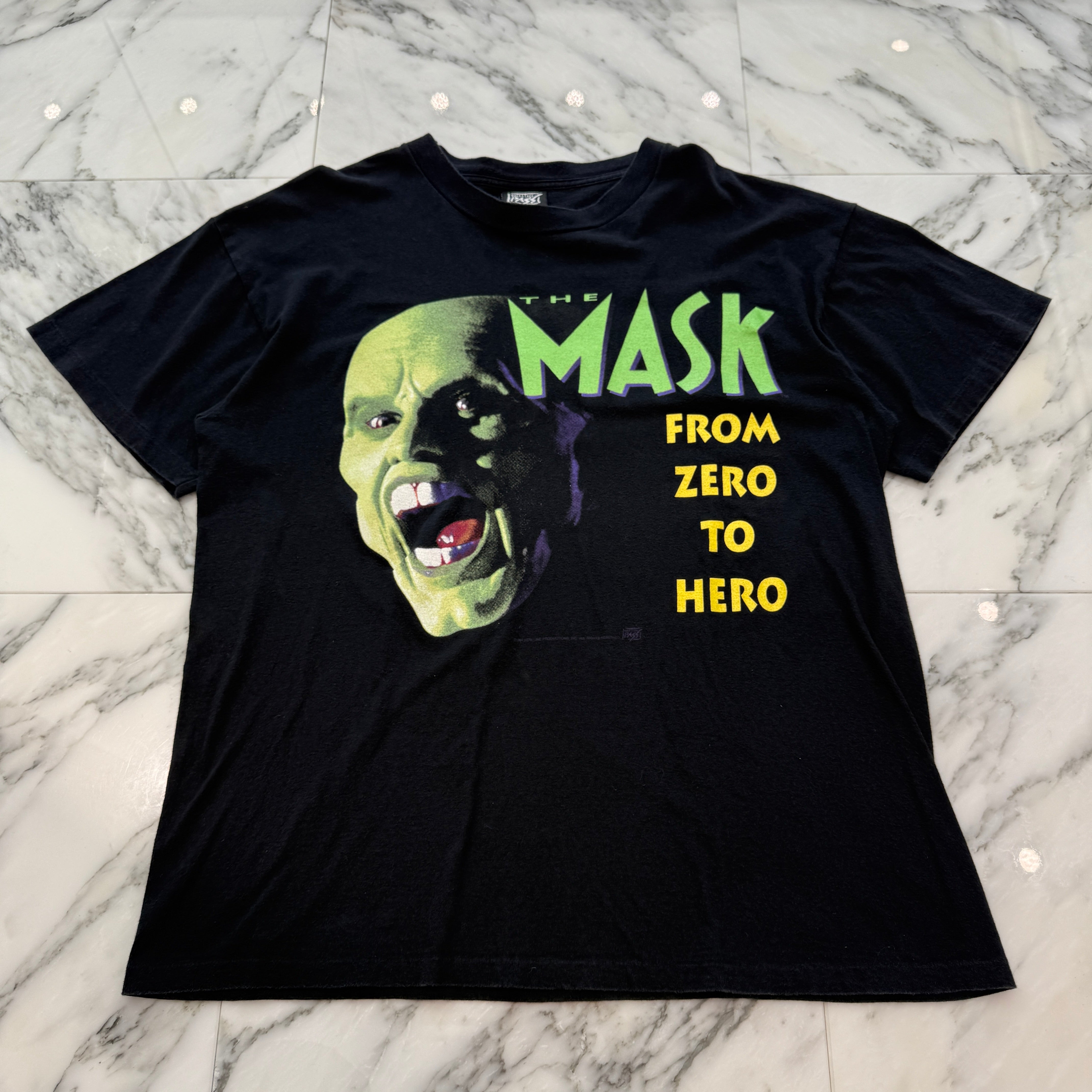 Vintage 90's THE MASK "FROM ZERO TO HERO" BACK STAGE PASS S/S Tee Size XL 90's ザ・マスク "フロム ゼロ トゥ ヒーロー" バックステージパス社製 Tシャツ サイズXL