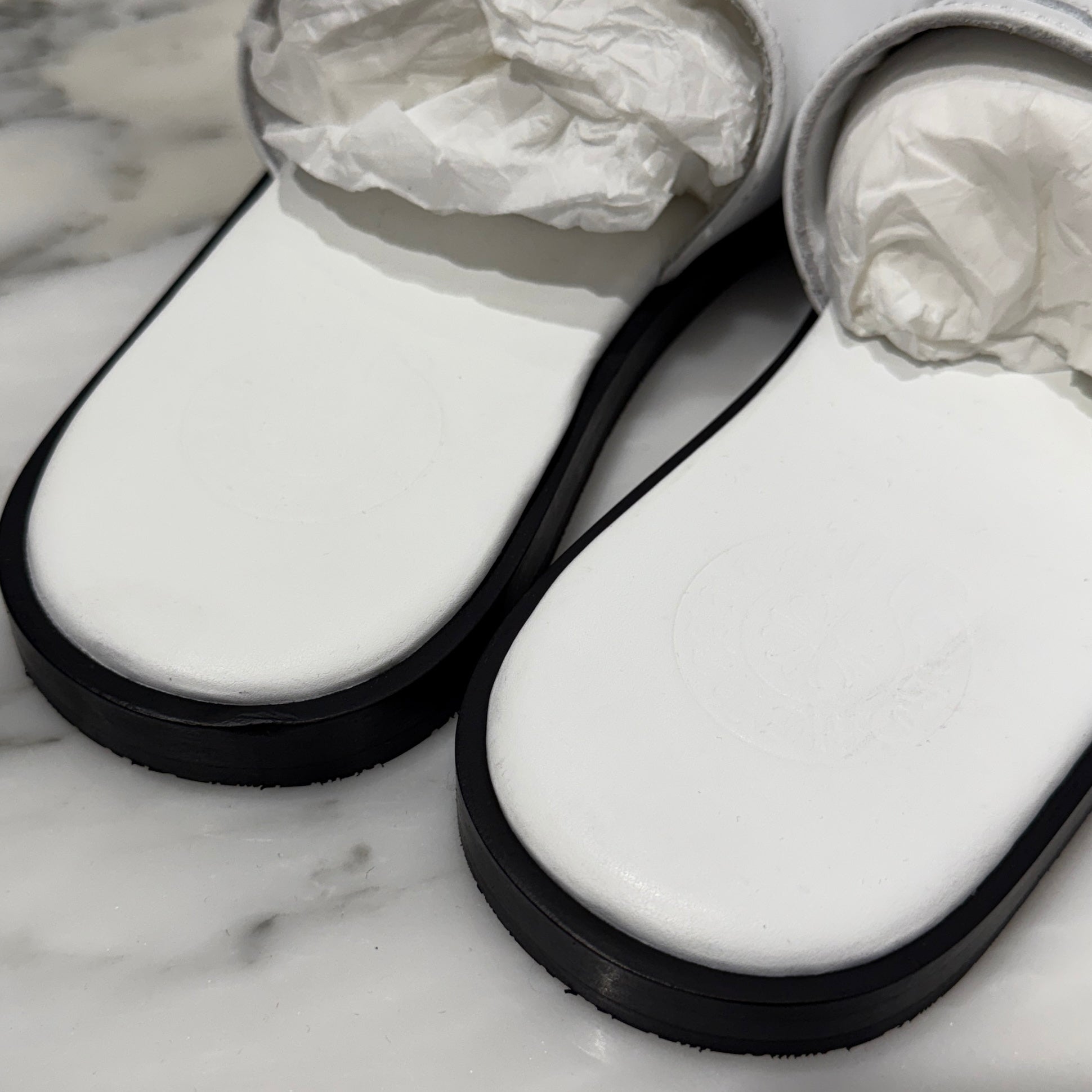 CHROME HEARTS Leather Cross Patch Sandals Size 38 クロムハーツ レザークロスパッチ サンダル サイズ38