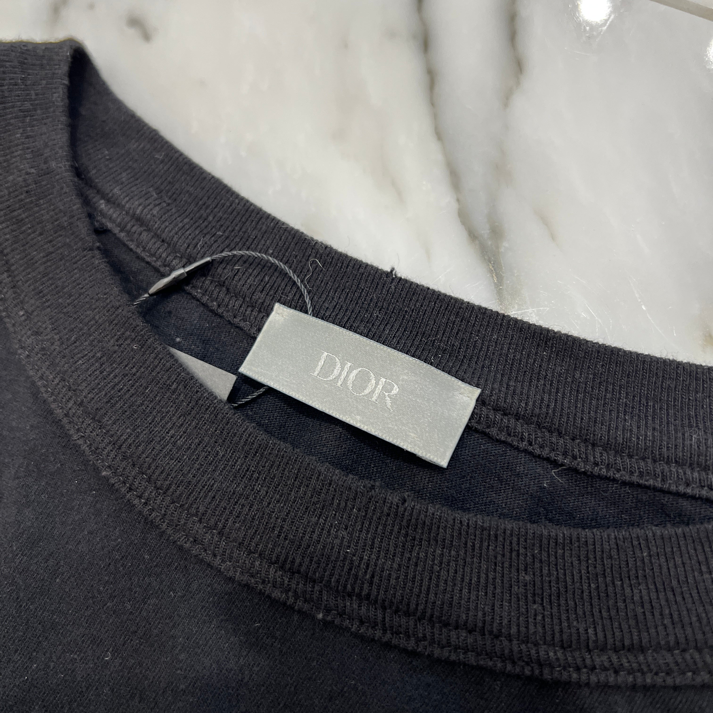 DIOR × ERL 2023SS Logo Embroidered Long Sleeve Tee 313J643A0753 Size XS ディオール × イーアールエル ロゴ刺繍ロングスリーブTシャツ サイズXS