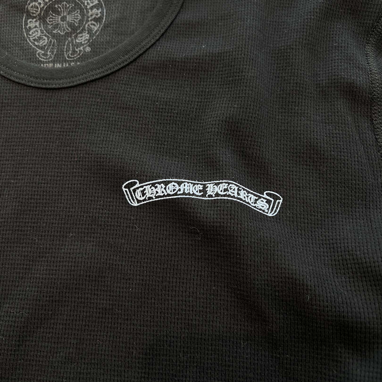 CHROME HEARTS 2025AW Scroll Label Arm Logo Print Thermal Long Sleeve Tee Size XXL クロムハーツ スクロールラベル アームロゴプリント  サーマル ロングスリーブ Tシャツ サイズXXL