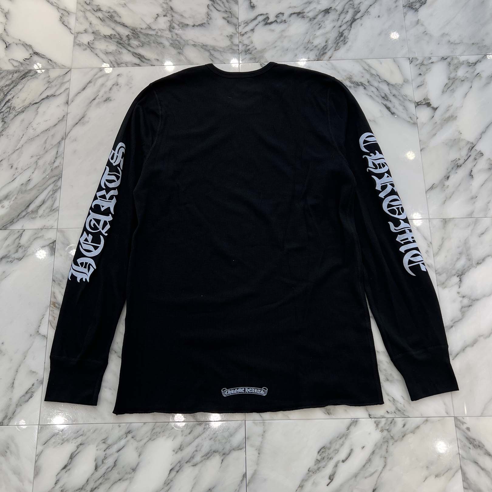 CHROME HEARTS 2025AW Scroll Label Arm Logo Print Thermal Long Sleeve Tee Size XL クロムハーツ スクロールラベル アームロゴプリント  サーマル ロングスリーブ Tシャツ サイズXL