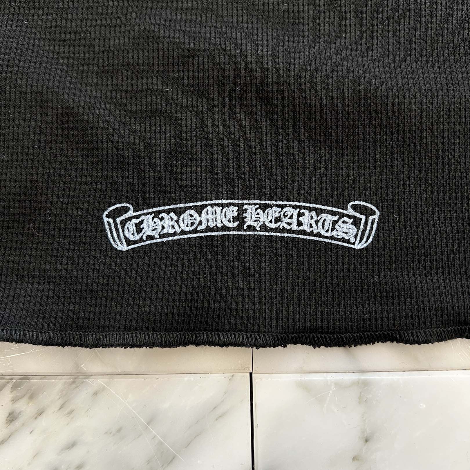 CHROME HEARTS 2025AW Scroll Label Arm Logo Print Thermal Long Sleeve Tee Size XXL クロムハーツ スクロールラベル アームロゴプリント  サーマル ロングスリーブ Tシャツ サイズXXL