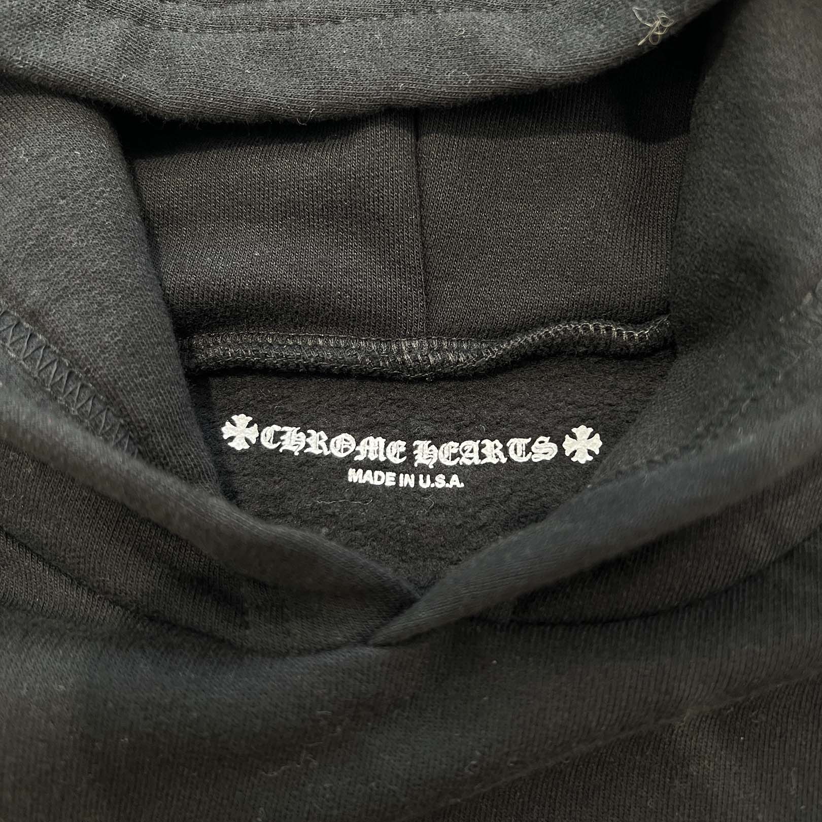 CHROME HEARTS × DEADLLY DOLL Floral Cross Horseshoe Print Pullover Hoodie Size 6Y クロムハーツ×デッドリードール フローラルクロス ホースシュープリント プルオーバー フーディ サイズ6Y