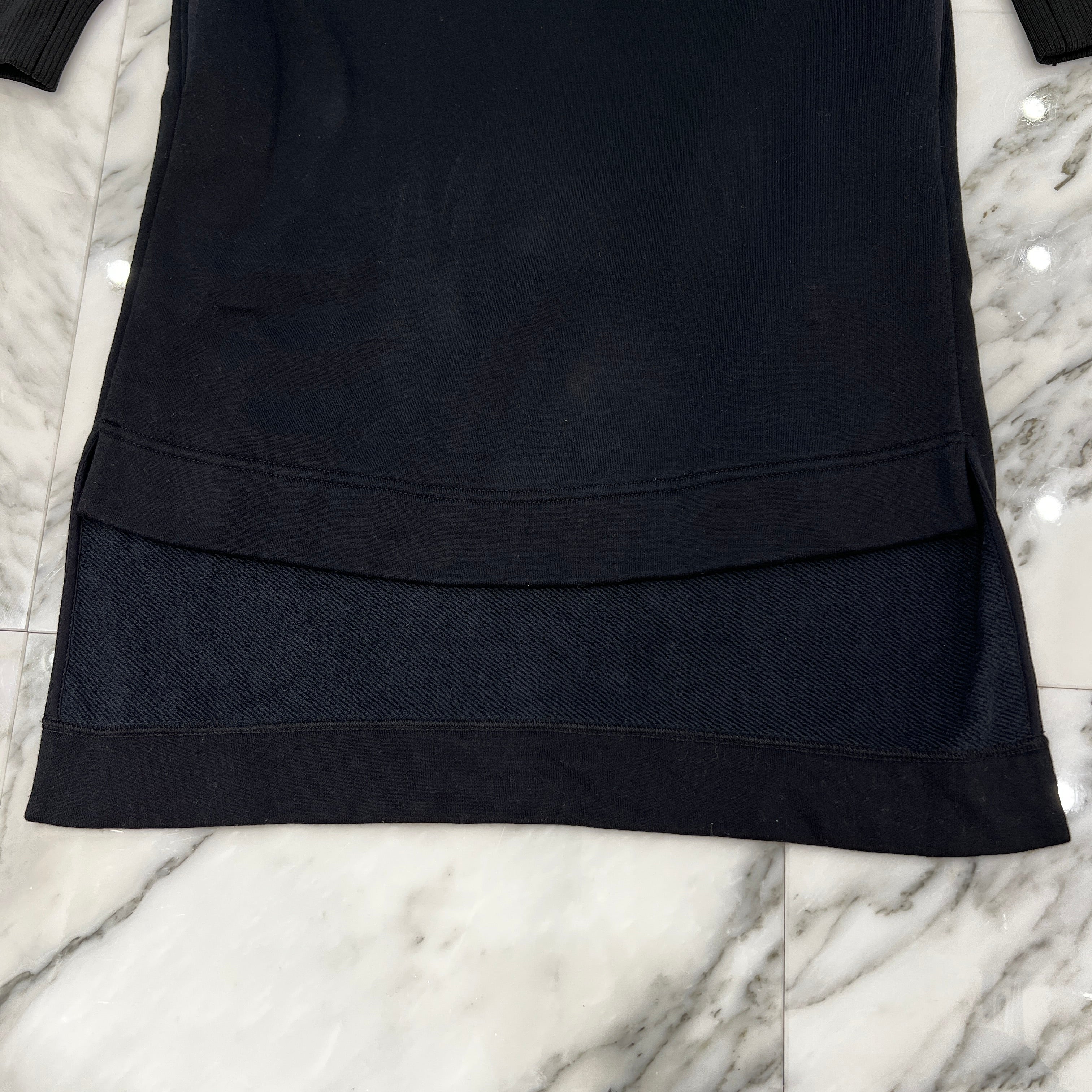 FENDI 2024AW Ribbon Pearl Logo Embroidered Hoodie Fishtail Dress FS6893 Size 36 フェンディ リボンパールロゴ刺繍パーカーフィッシュテールワンピース サイズ36