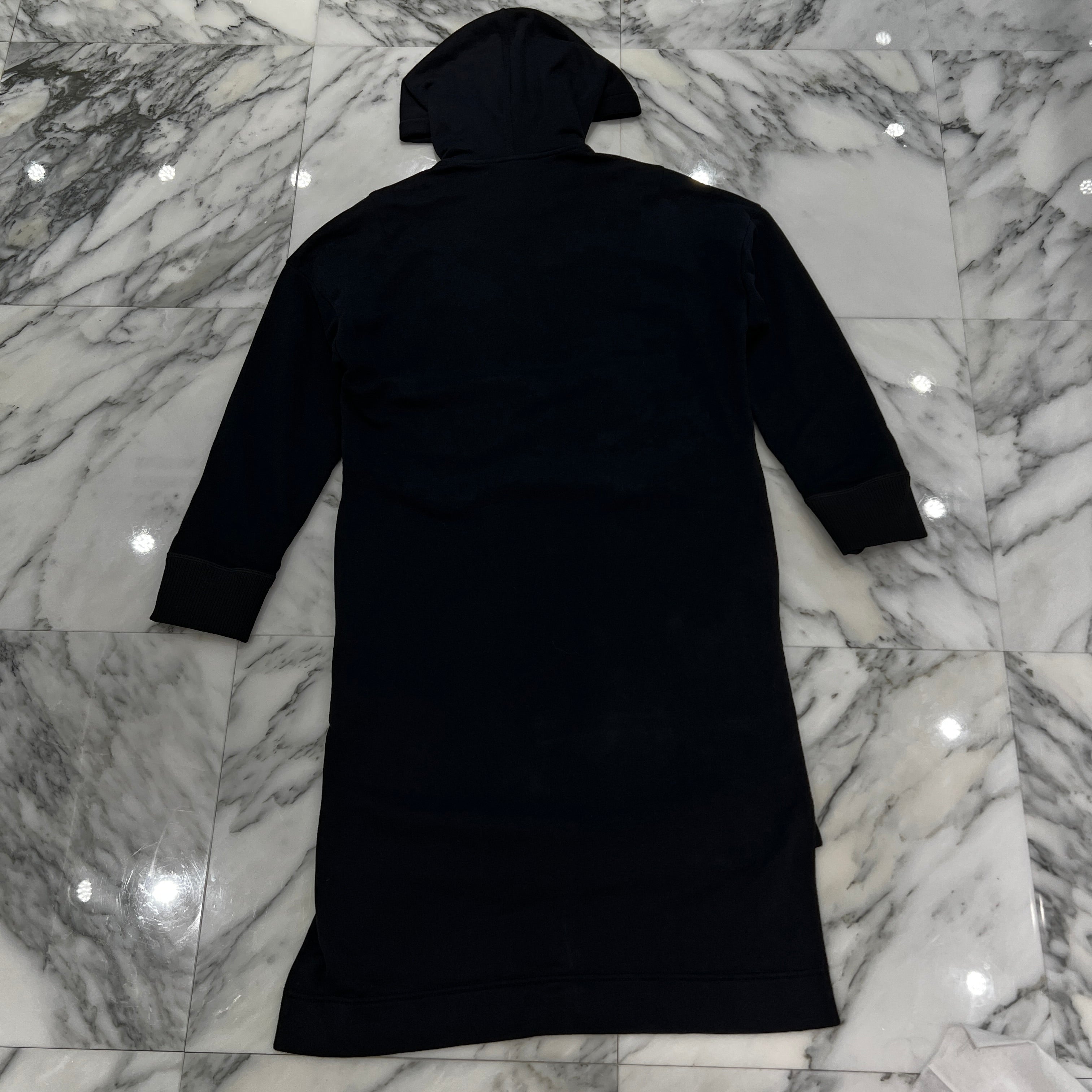 FENDI 2024AW Ribbon Pearl Logo Embroidered Hoodie Fishtail Dress FS6893 Size 36 フェンディ リボンパールロゴ刺繍パーカーフィッシュテールワンピース サイズ36