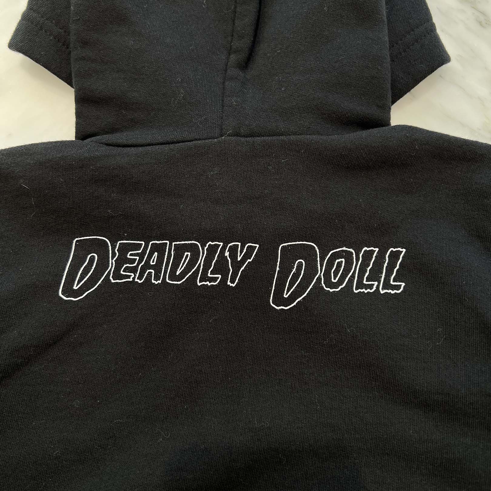 CHROME HEARTS × DEADLLY DOLL Floral Cross Horseshoe Print Pullover Hoodie Size 6Y クロムハーツ×デッドリードール フローラルクロス ホースシュープリント プルオーバー フーディ サイズ6Y