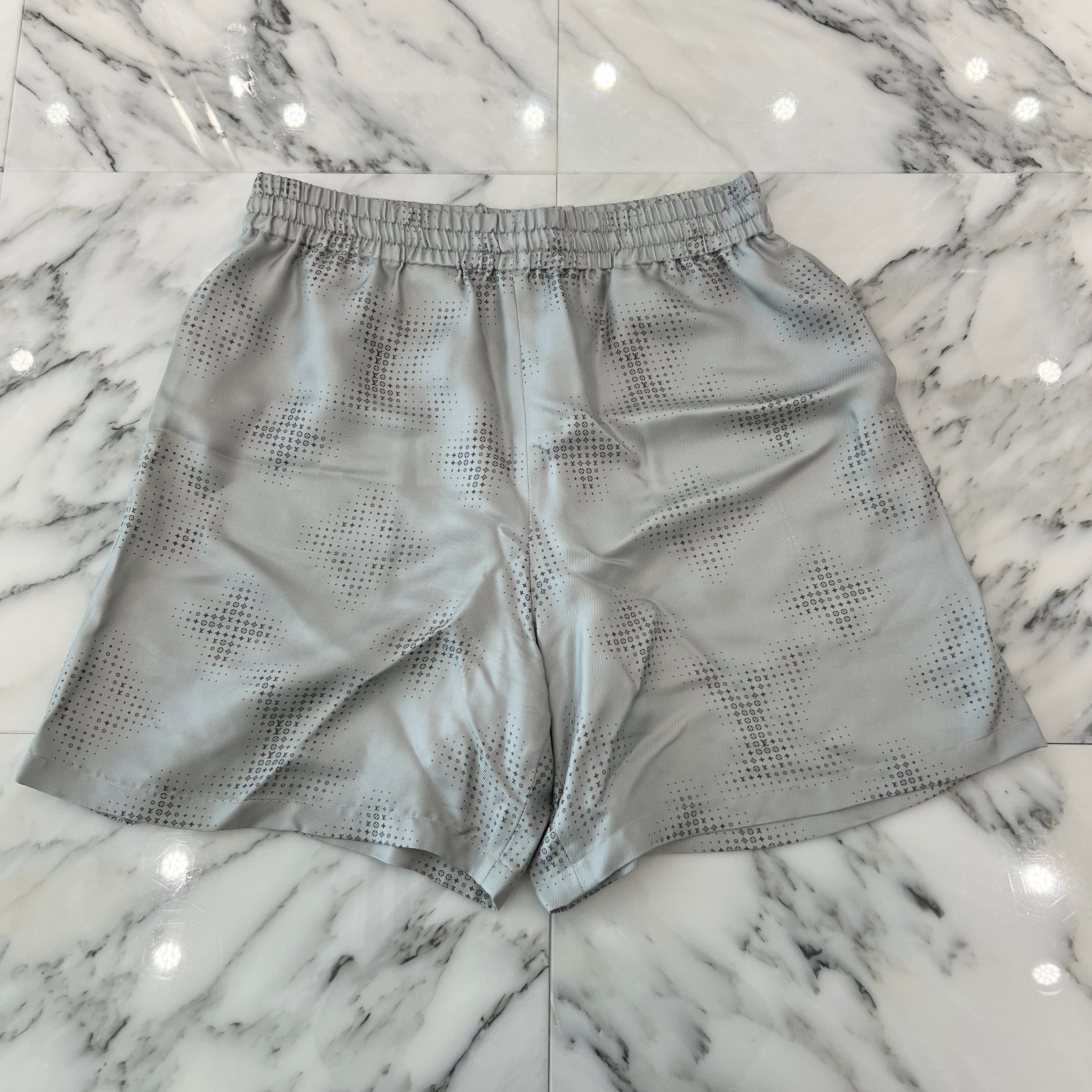 LOUIS VUITTON 2023AW Monogram Printed Silk Set Up 1ABY1V Size S・M ルイヴィトン モノグラムプリンテッド シルク セットアップ サイズS・M