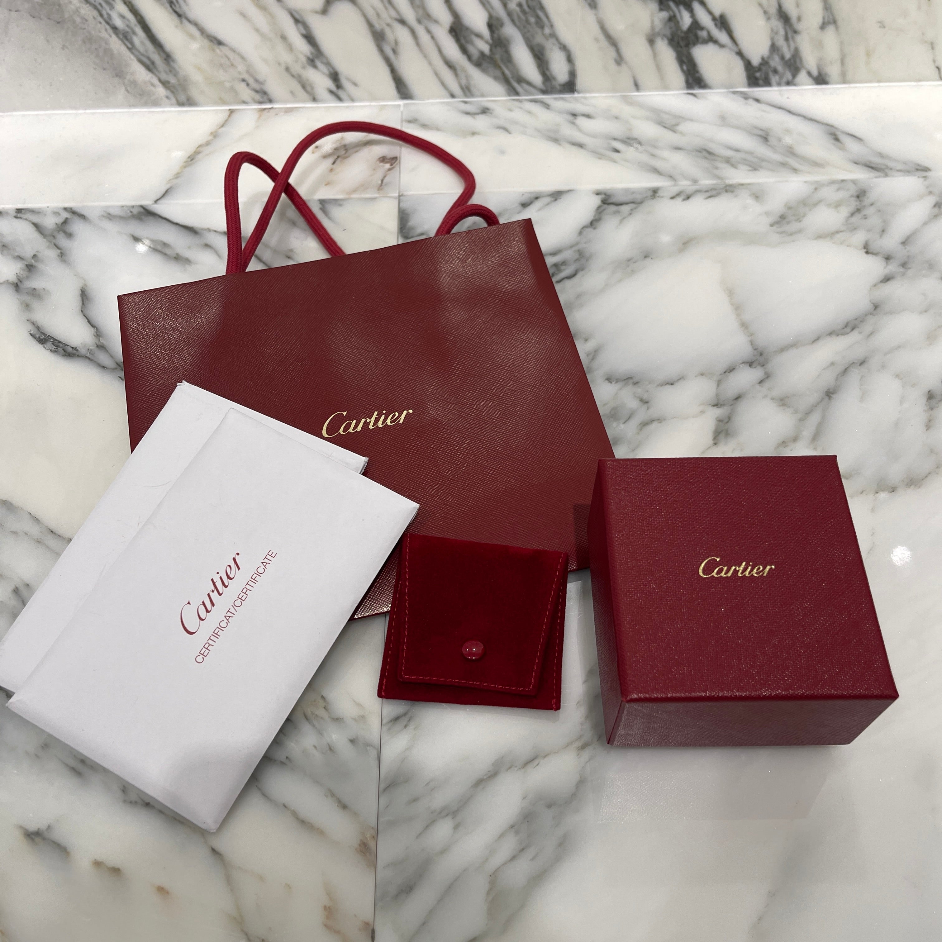 Cartier Love Ring B4087652 Pink Gold / Pave Diamond Au750 Size 14号