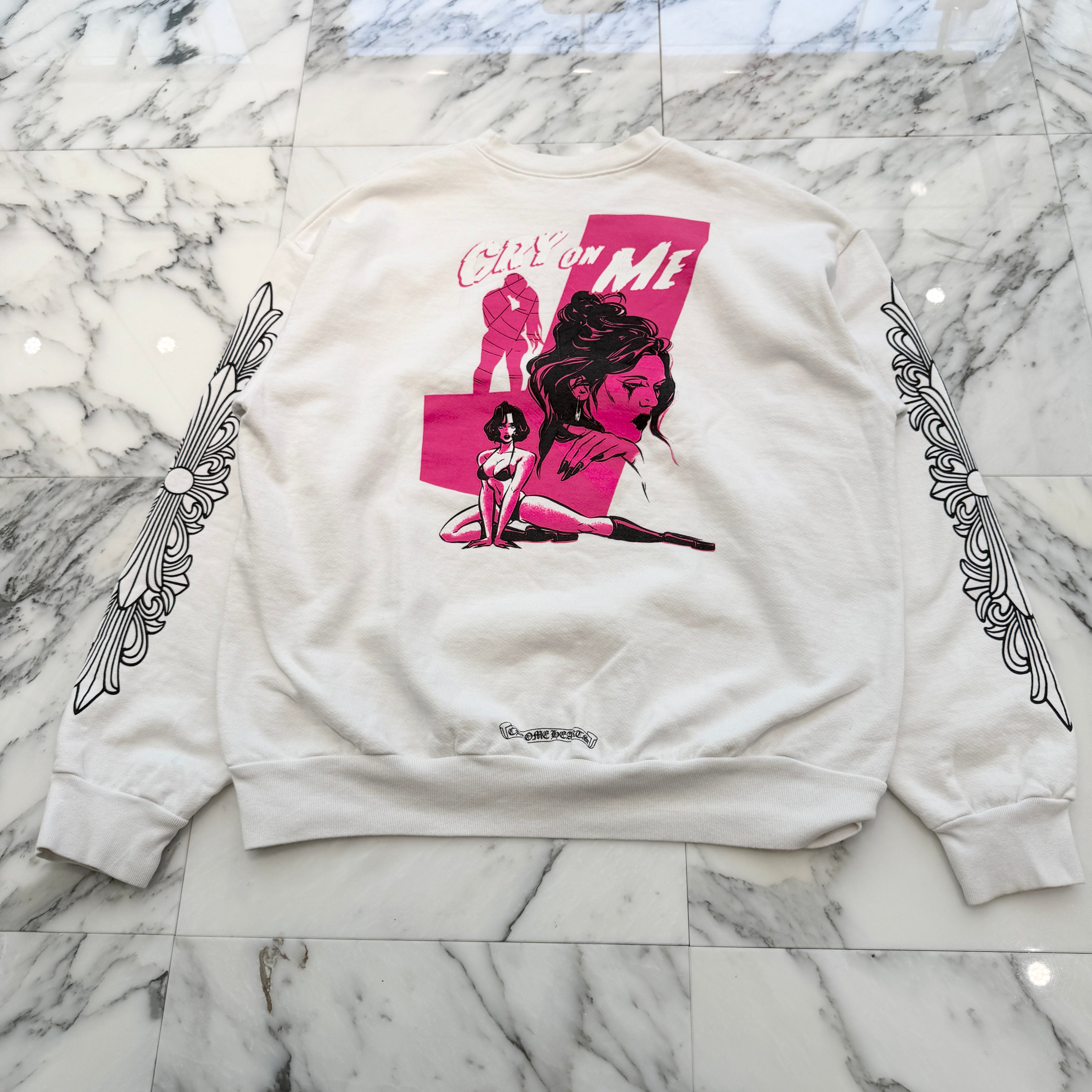 CHROME HEARTS × DEADLLY DOLL Crew Neck Sweat Shirt Size L クロムハーツ × デッドリードール クルーネックスウェットシャツ サイズL