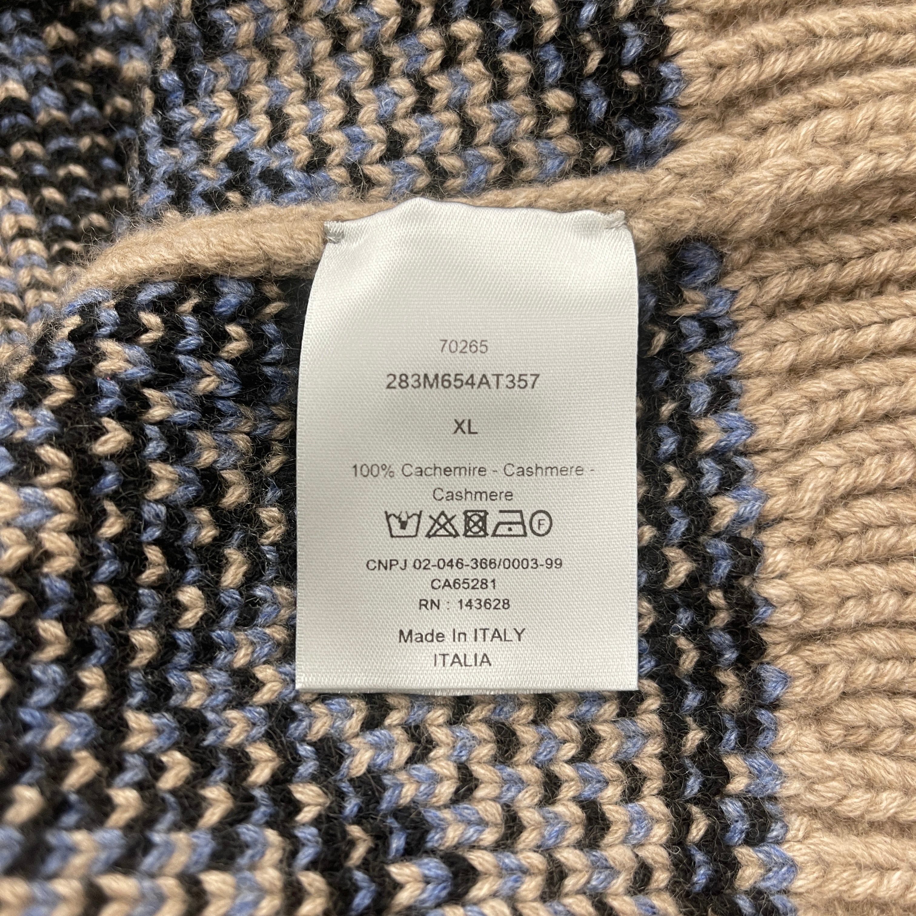 DIOR × CACTUS JACK 2022SS Oversized Sleeveless Sweater 283M654AT357 Size XL ディオール × カクタスジャック オーバーサイズド スリーブレス セーター サイズXL