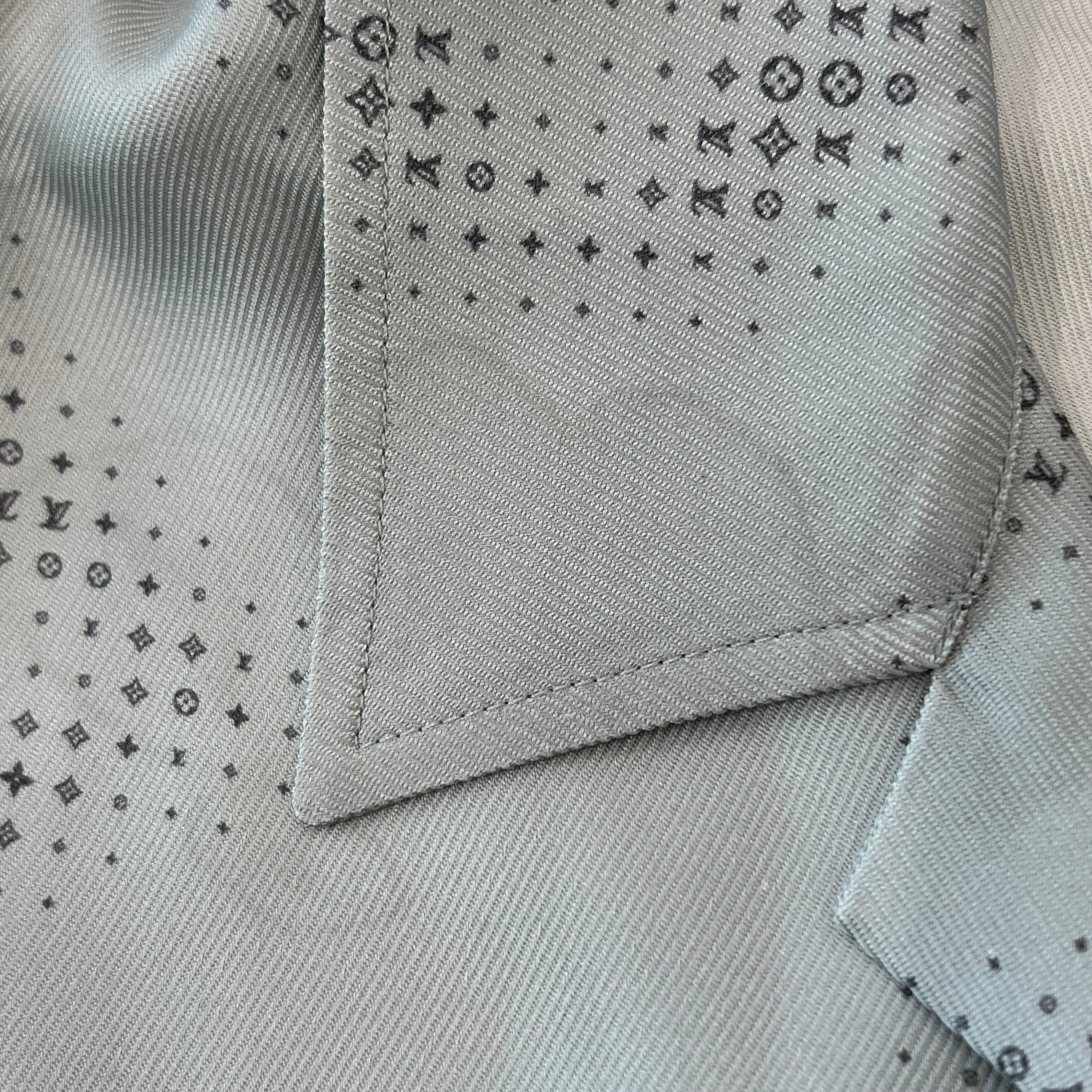 LOUIS VUITTON 2023AW Monogram Printed Silk Set Up 1ABY1V Size S・M ルイヴィトン モノグラムプリンテッド シルク セットアップ サイズS・M