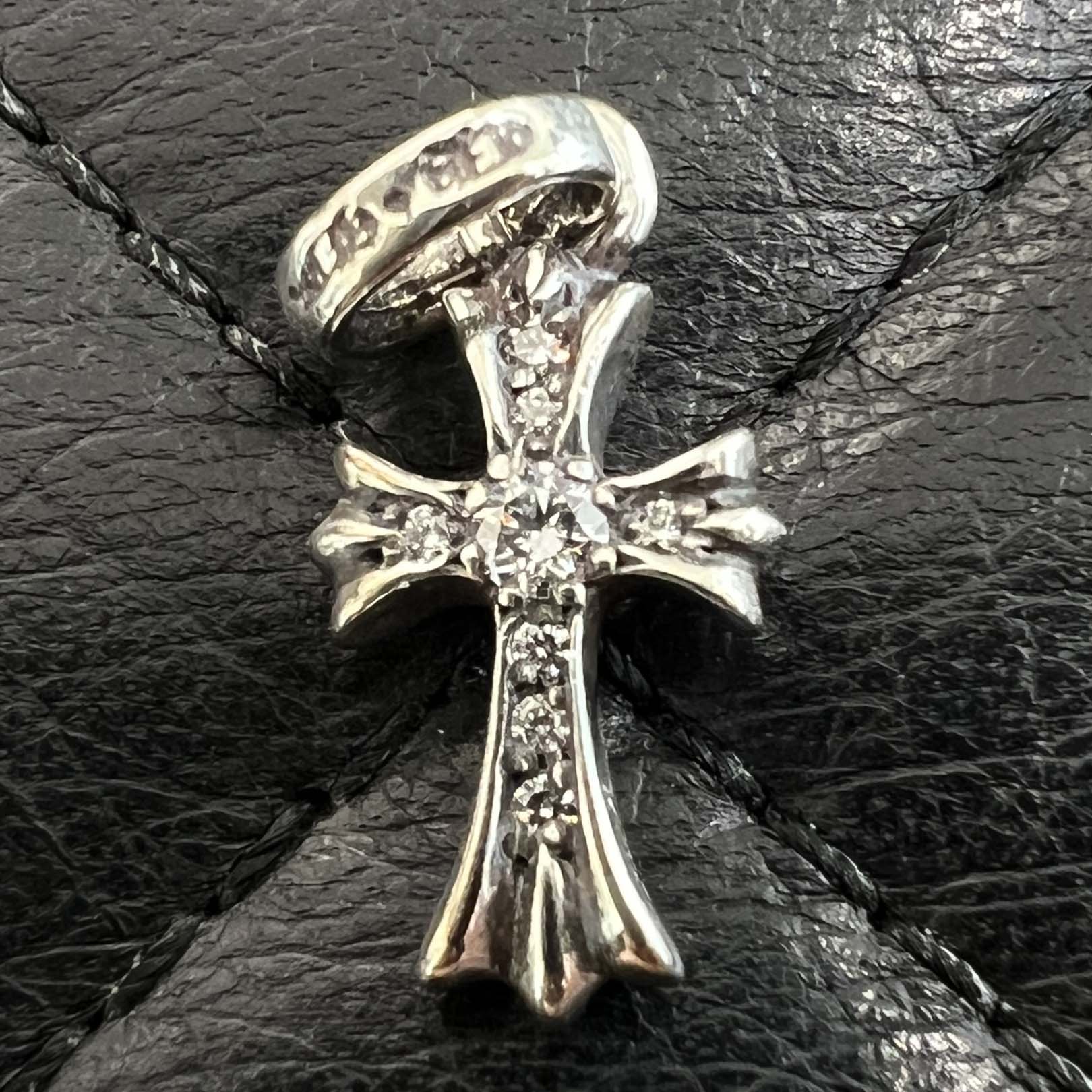 CHROME HEARTS Baby Fat Cross Pave Diamond Pendant Top クロムハーツ ベビーファット クロス パヴェダイヤモンド ペンダントトップ