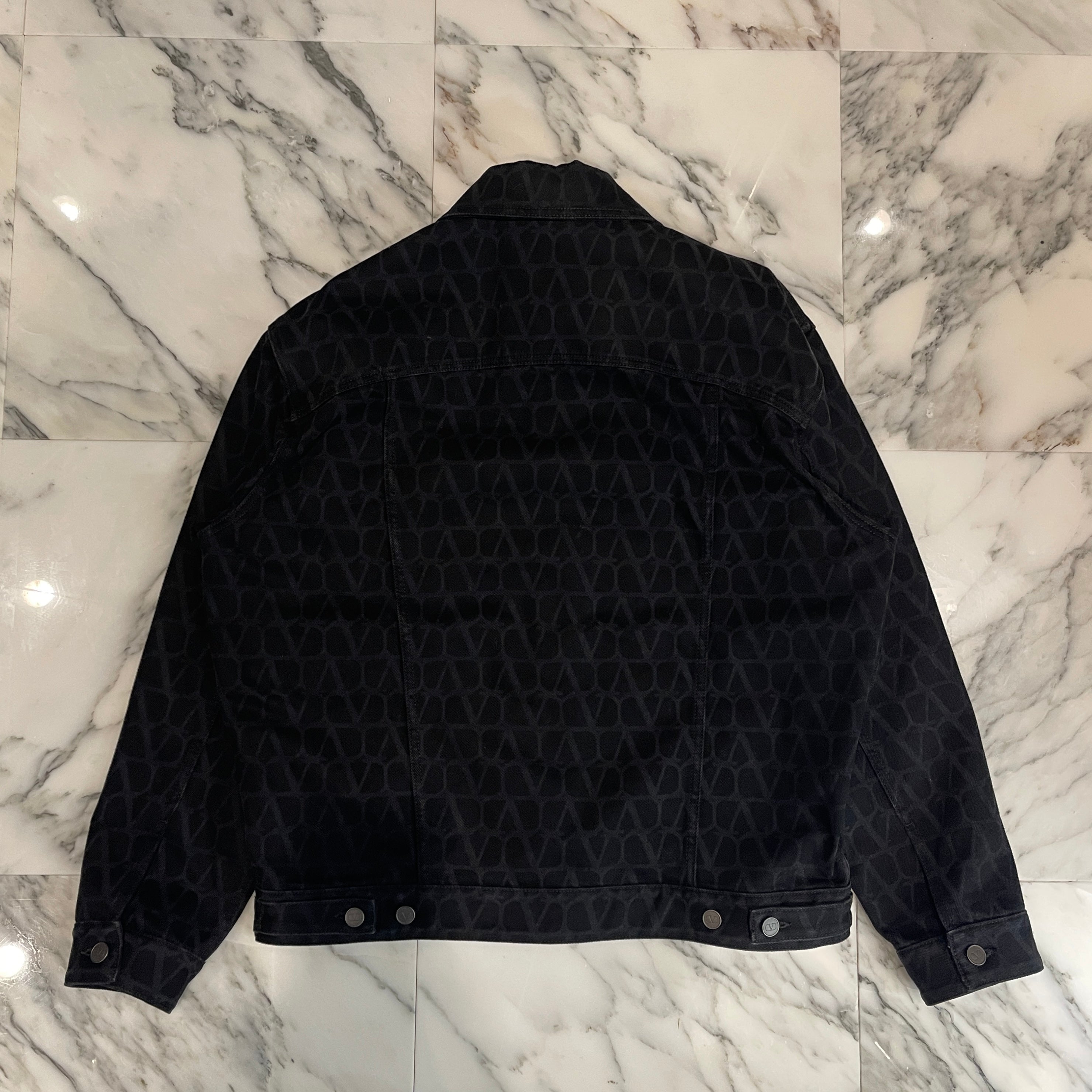 VALENTINO 2023AW Toile Iconograph Print Denim Jacket VDC03C9L8_0NO ヴァレンティノ トワル イコノグラフプリント デニムジャケット サイズ-