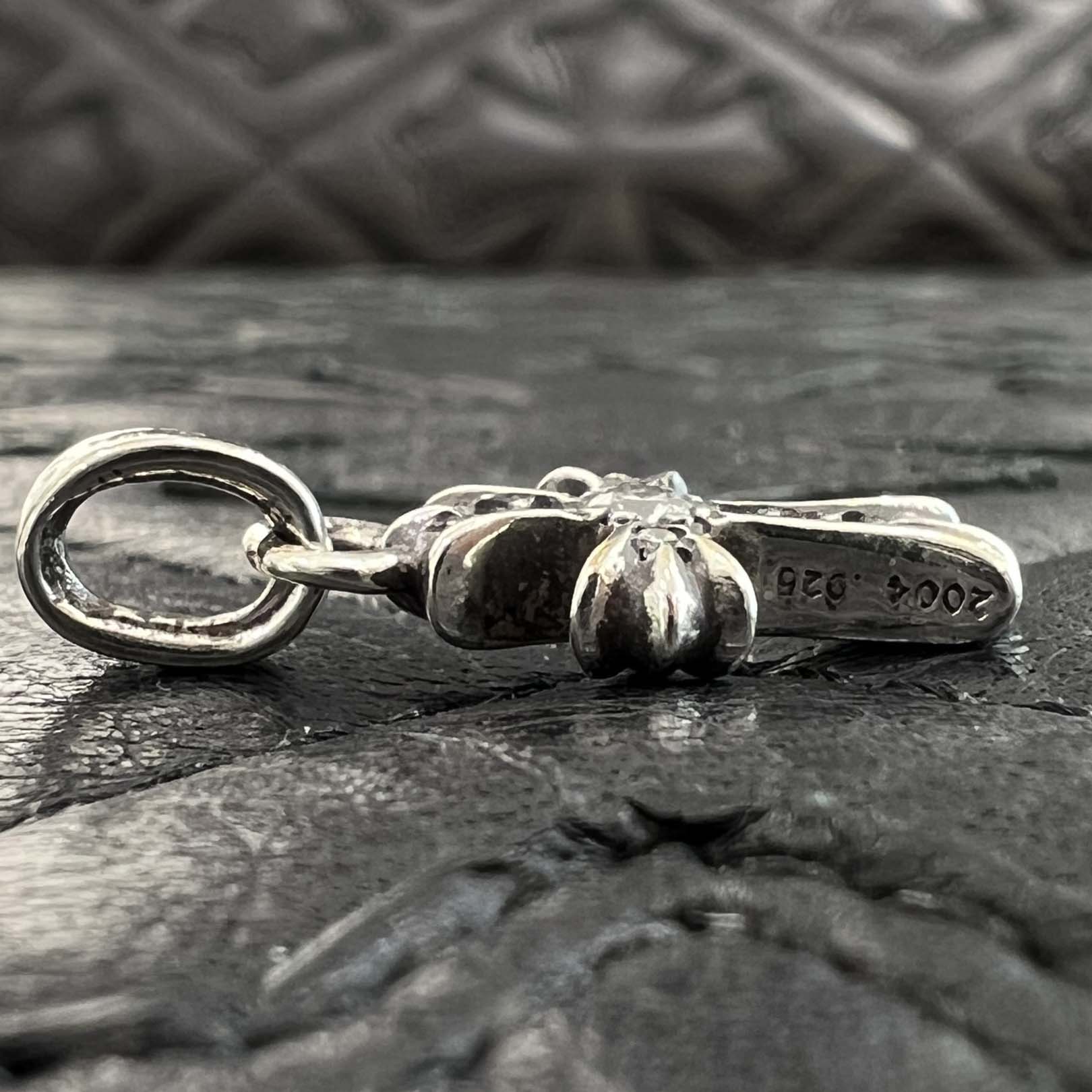 CHROME HEARTS Baby Fat Cross Pave Diamond Pendant Top クロムハーツ ベビーファット クロス パヴェダイヤモンド ペンダントトップ