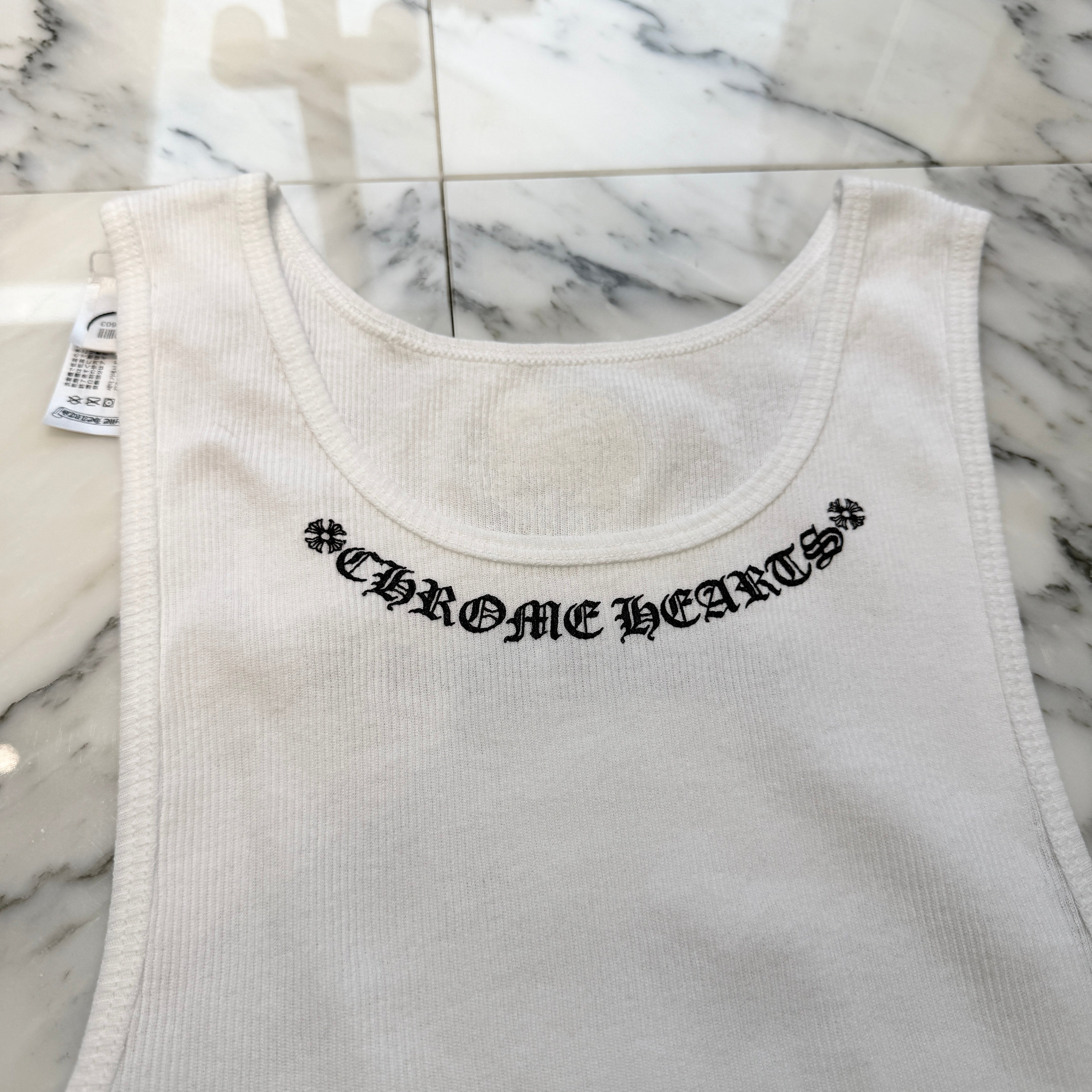 CHROME HEARTS Love You Rib Tank Top Size XL クロムハーツ ラブユー リブ タンクトップ サイズXL