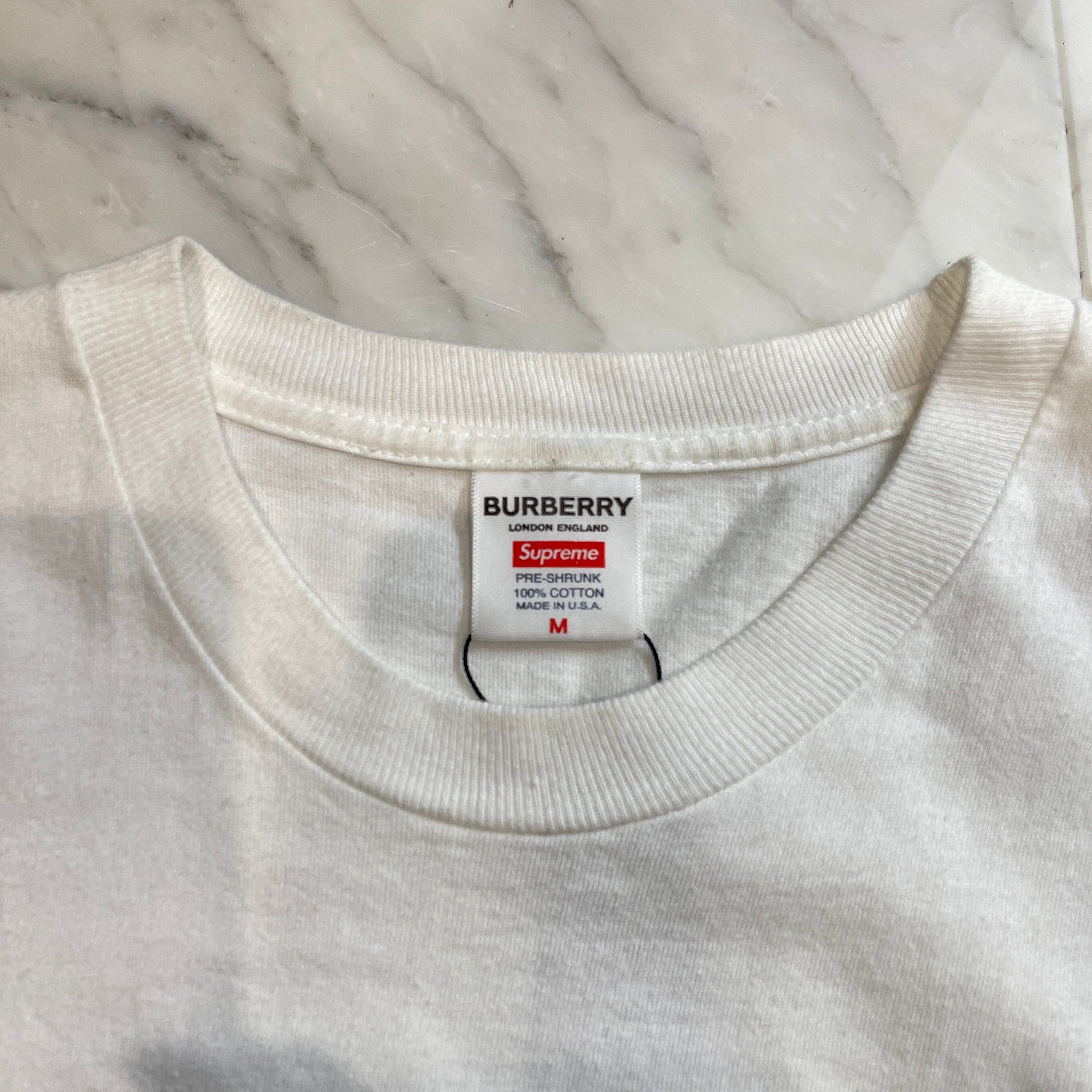 Supreme × BURBERRY 2022SS Box Logo Tee Size M シュプリーム × バーバリー ボックスロゴ Tシャツ サイズM