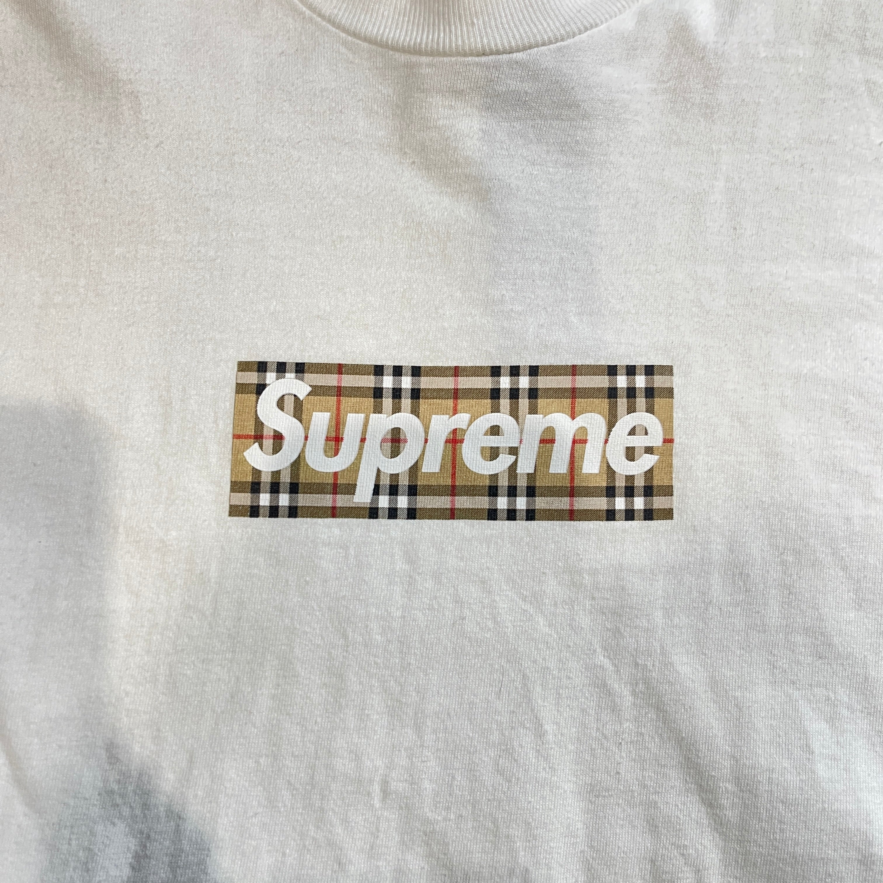 Supreme × BURBERRY 2022SS Box Logo Tee Size M シュプリーム × バーバリー ボックスロゴ Tシャツ サイズM