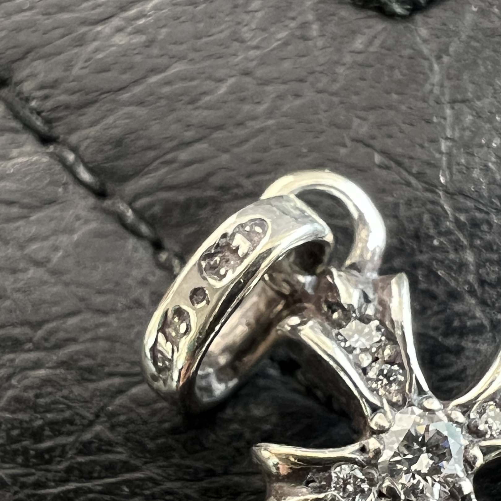 CHROME HEARTS Baby Fat Cross Pave Diamond Pendant Top クロムハーツ ベビーファット クロス パヴェダイヤモンド ペンダントトップ