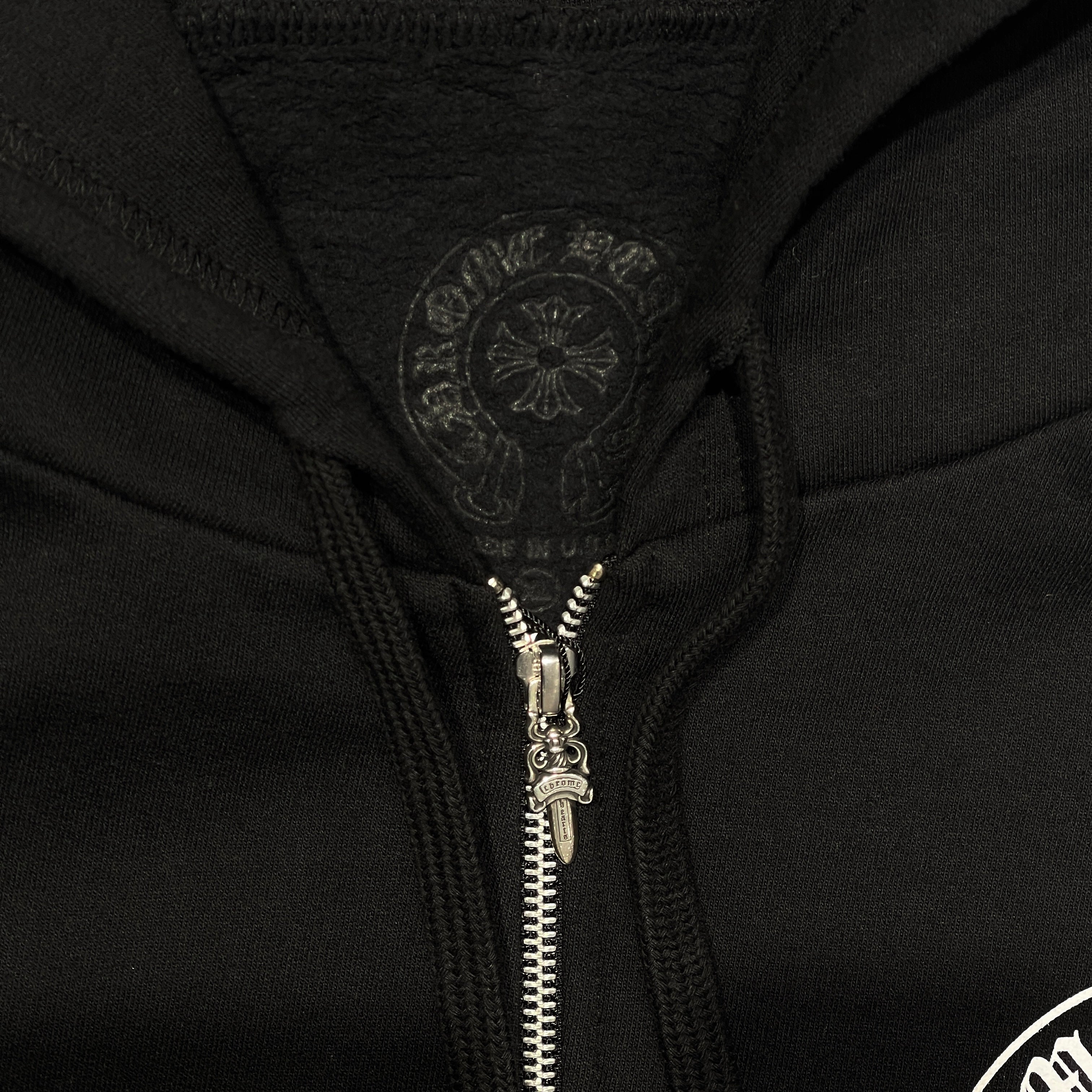 CHROME HEARTS Malibu Limited Horseshoe Zip Up Hoodie Size XL