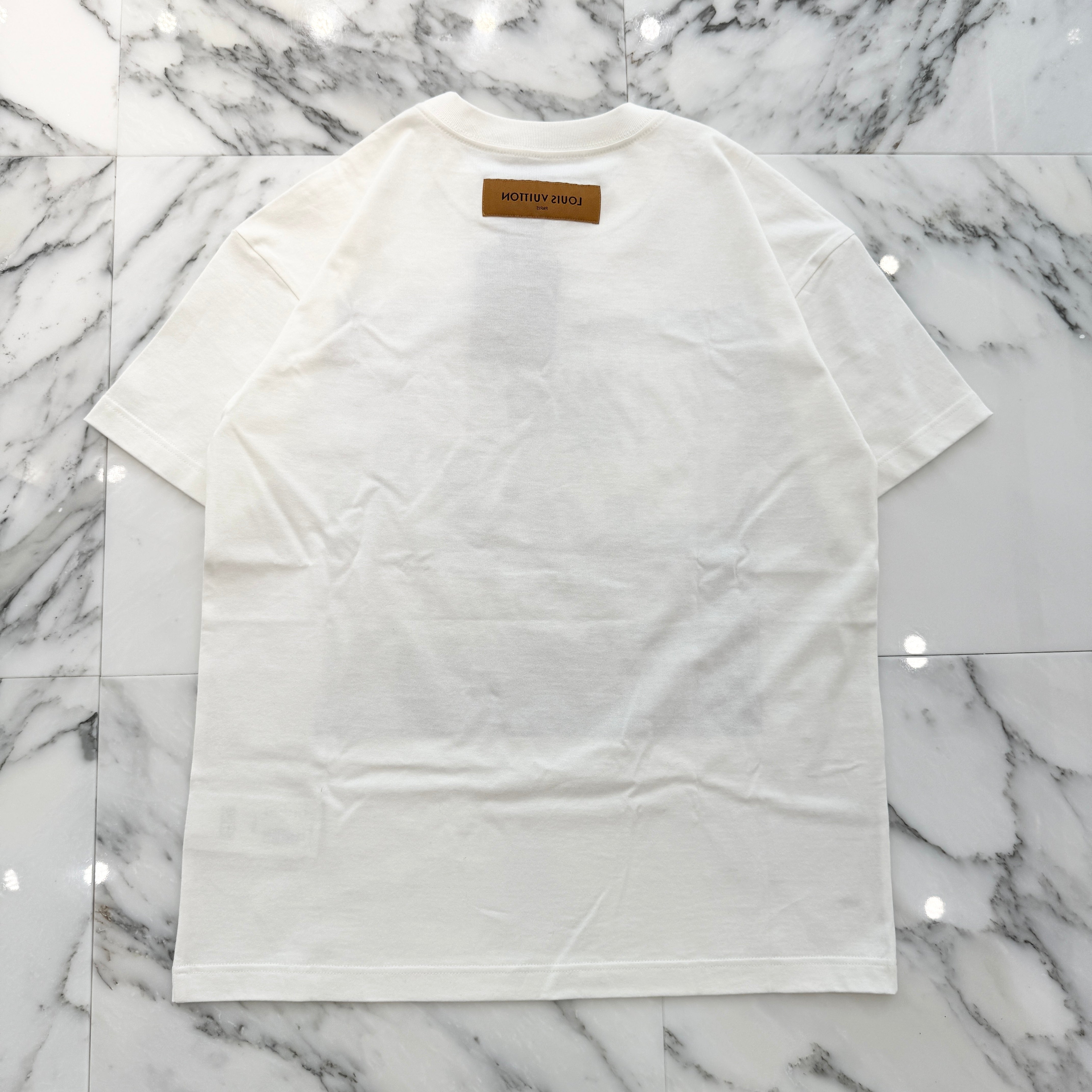 LOUIS VUITTON 2023AW Printed Cotton Crew Nevk Short Sleeve Tee Size XS ルイヴィトン プリンテッド コットン クルーネック 半袖Tシャツ サイズXS