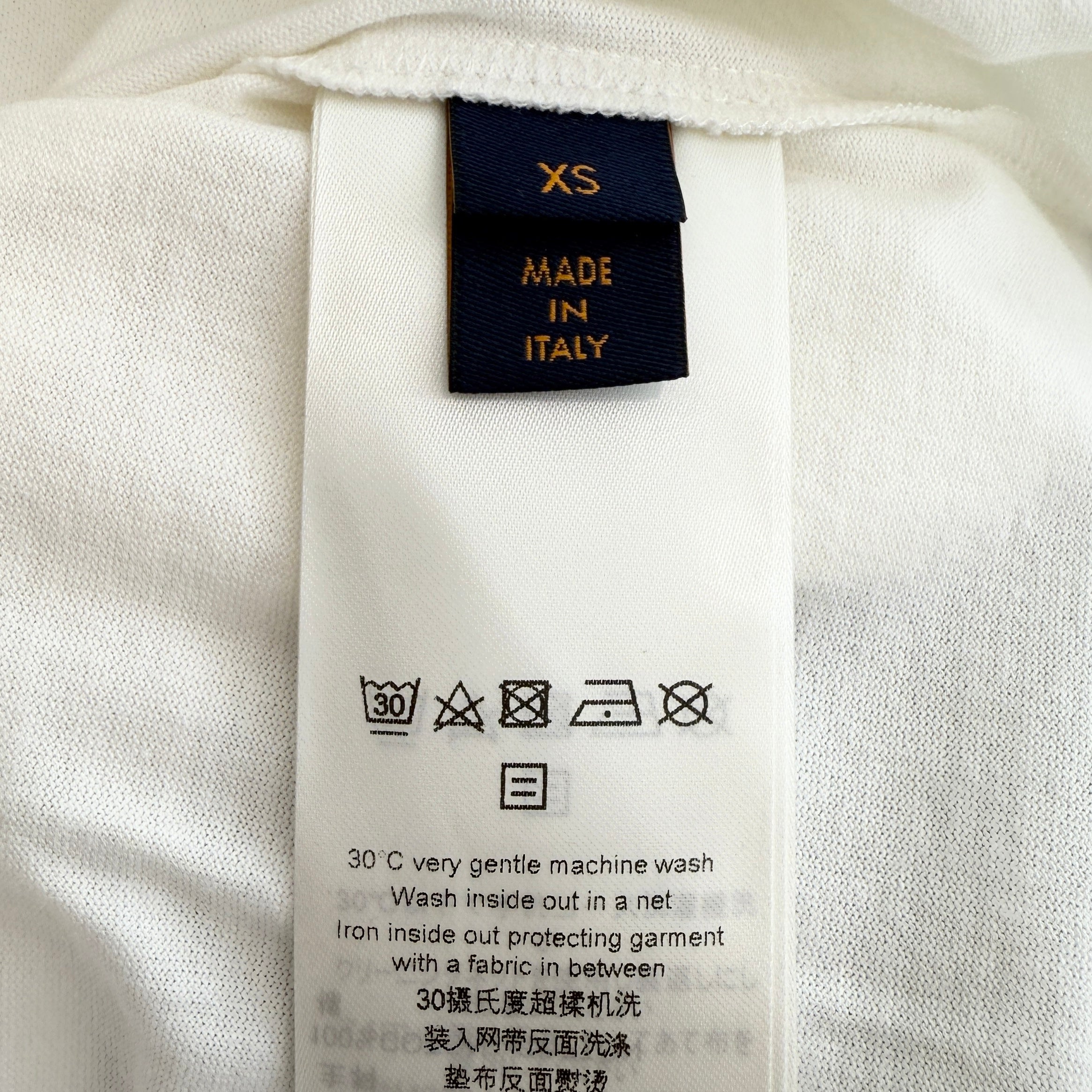 LOUIS VUITTON 2023AW Printed Cotton Crew Nevk Short Sleeve Tee Size XS ルイヴィトン プリンテッド コットン クルーネック 半袖Tシャツ サイズXS