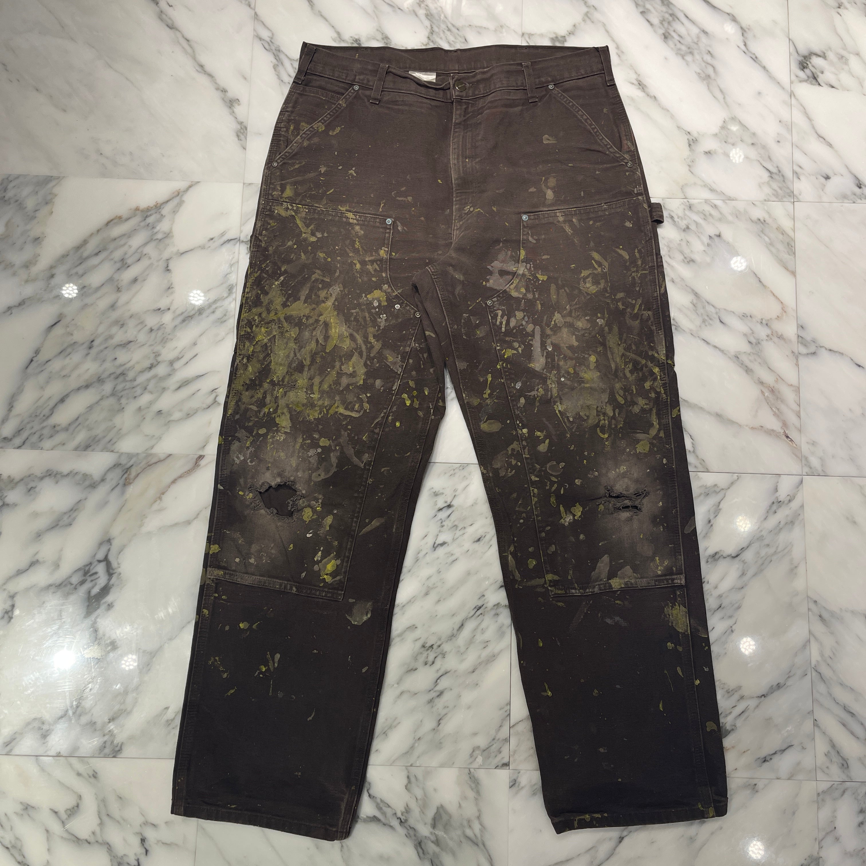 Carhartt Double Knee Denim Painter Pants Size 36×32