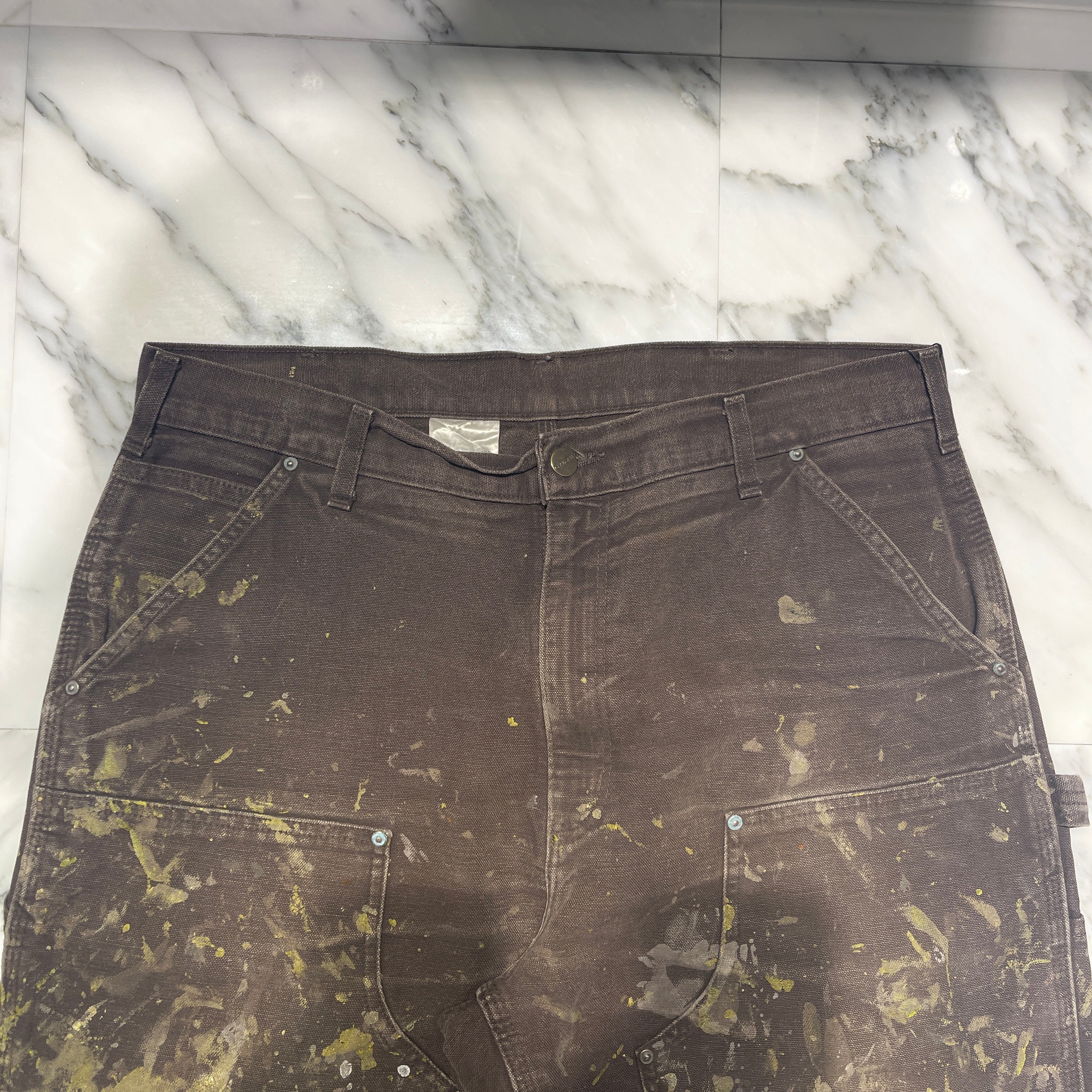 Carhartt Double Knee Denim Painter Pants Size 36×32