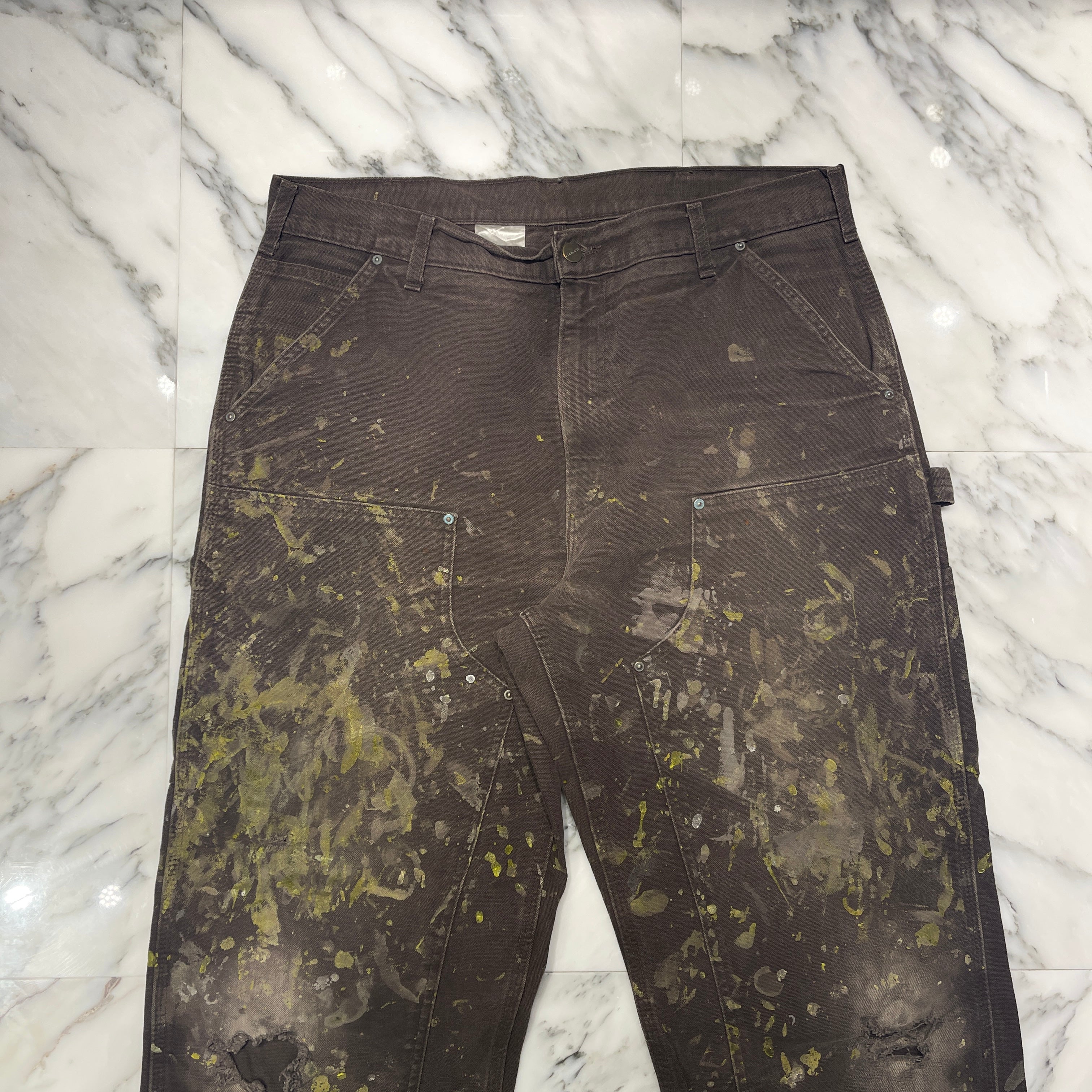 Carhartt Double Knee Denim Painter Pants Size 36×32