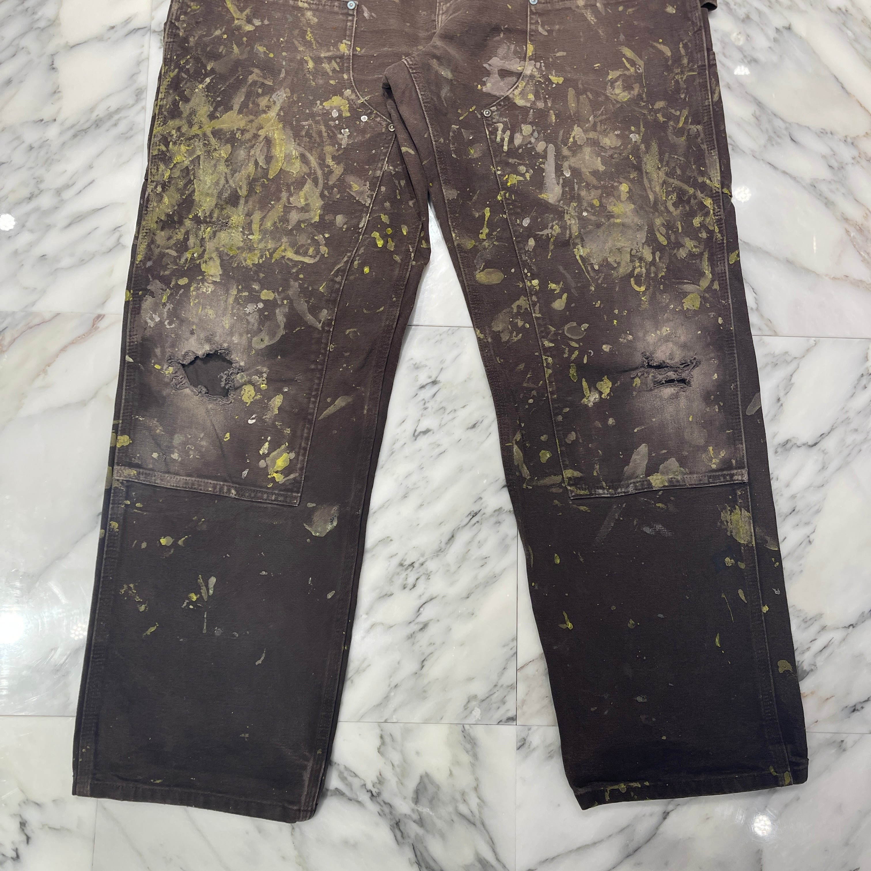 Carhartt Double Knee Denim Painter Pants Size 36×32