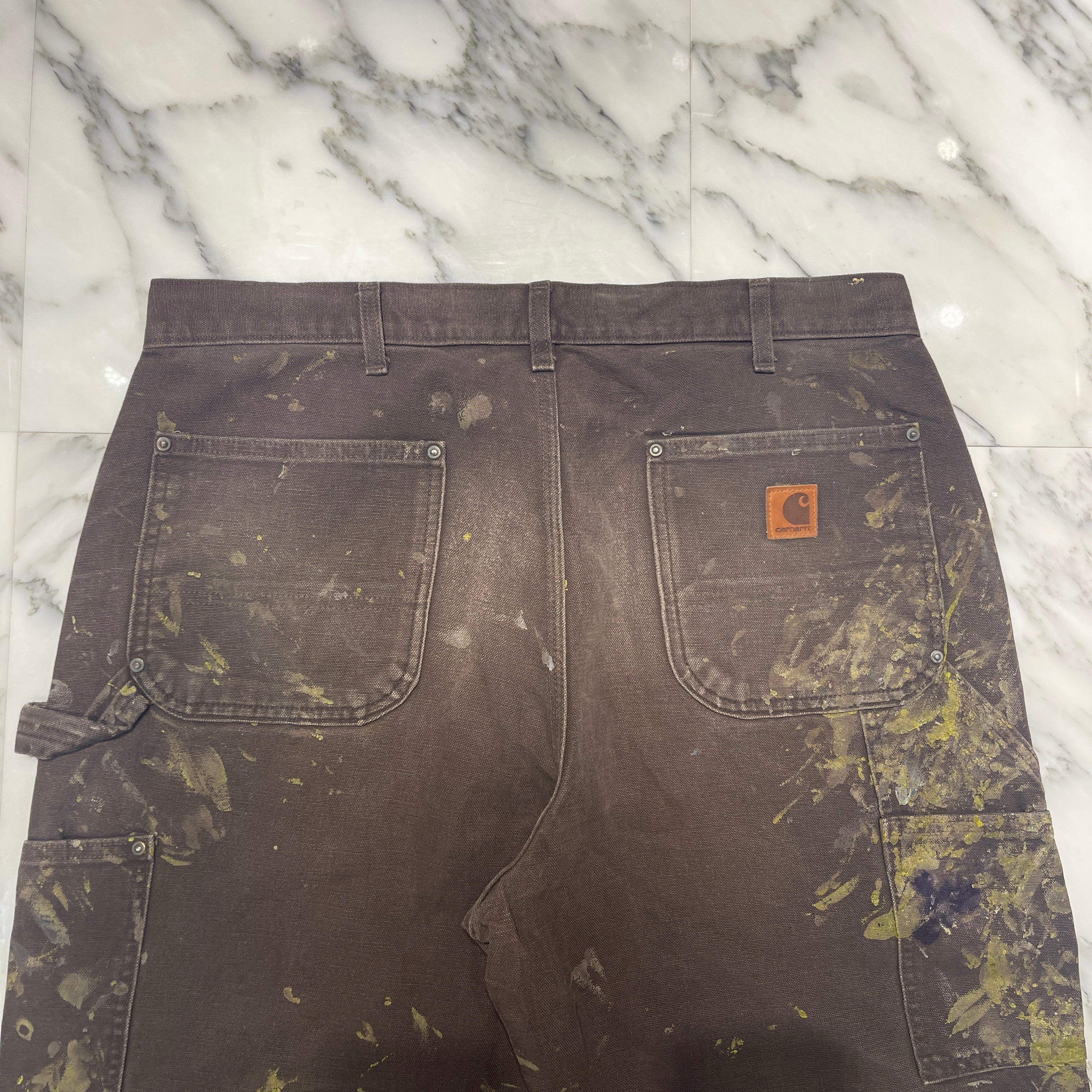 Carhartt Double Knee Denim Painter Pants Size 36×32