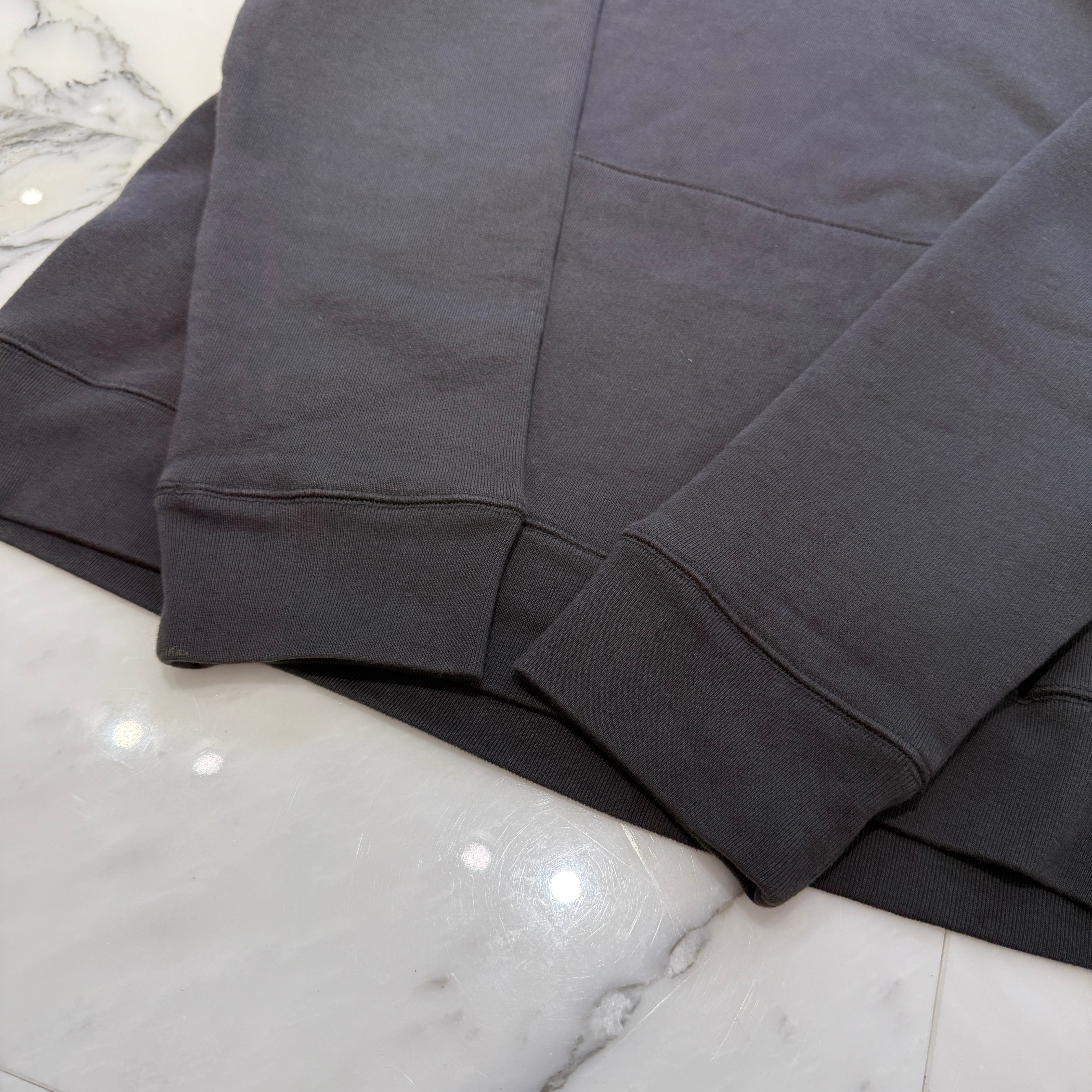 CHROME HEARTS Y NOT Cemetery Cross Leather Patch Pullover Hoodie Size L クロムハーツ ワイノット セメタリークロス レザーパッチ プルオーバーフーディ サイズL