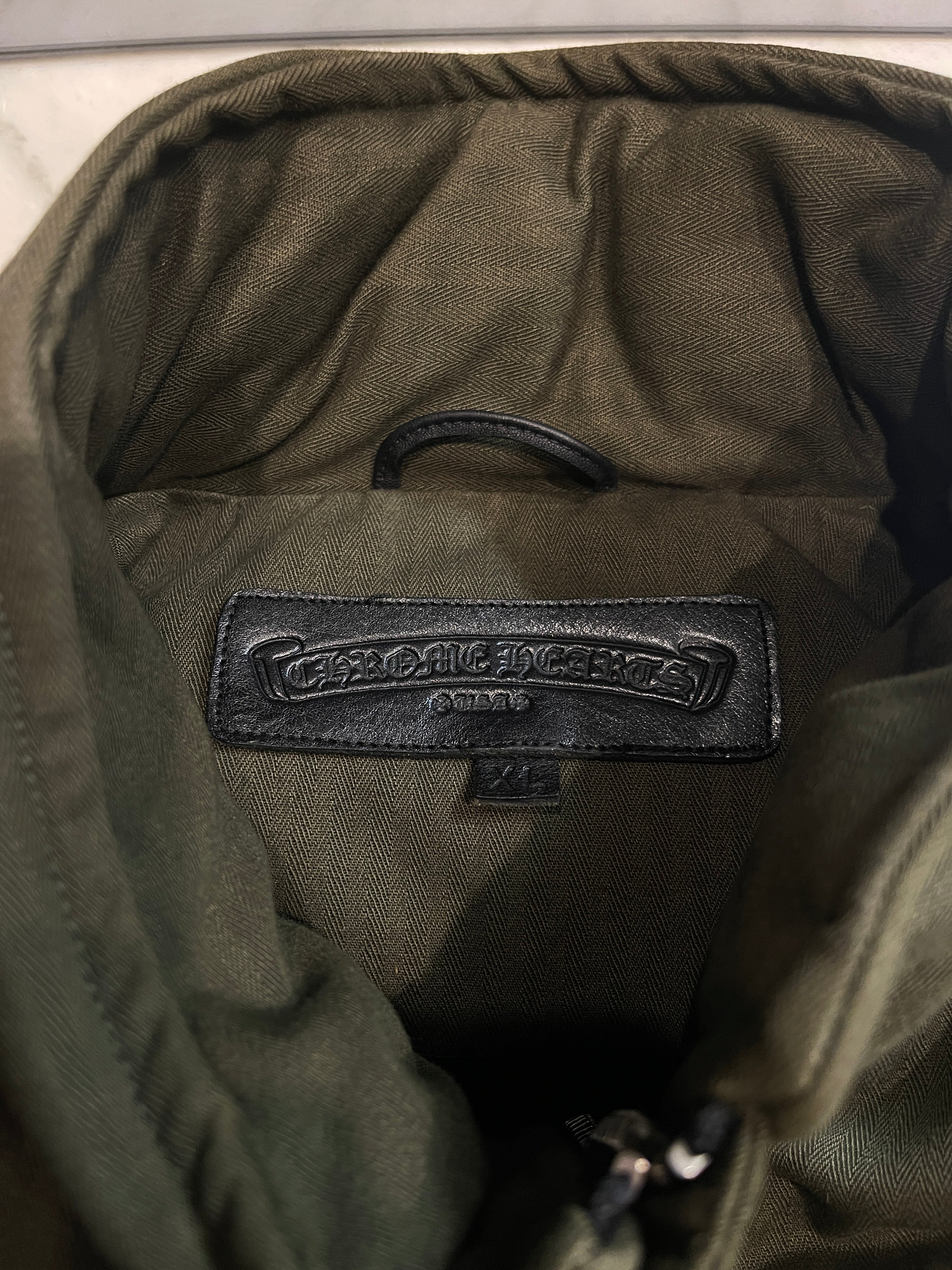 CHROME HEARTS Army Cotton Down Jacket Size XL クロムハーツ アーミー コットン ダウンジャケット サイズXL