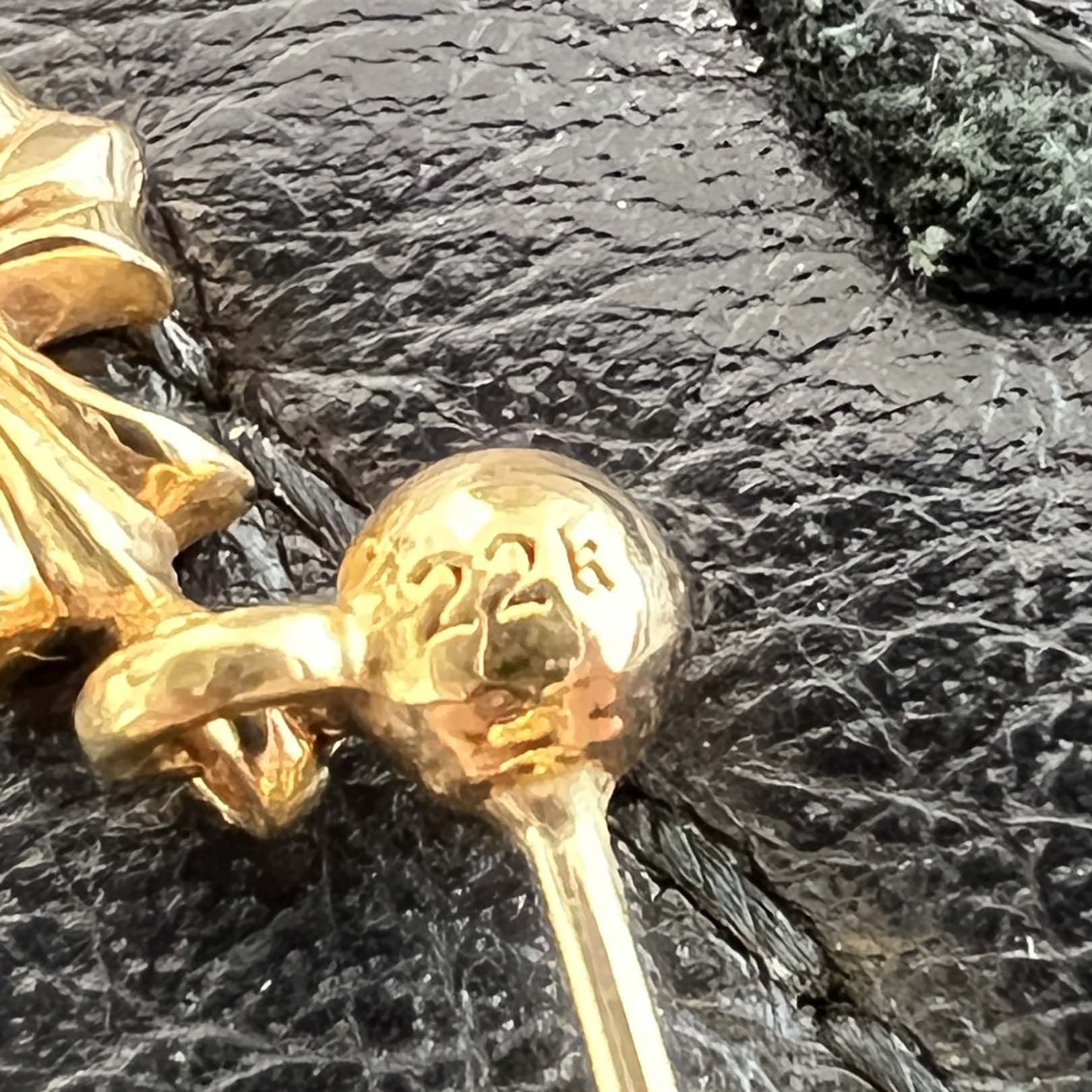 CHROME HEARTS 22K TINY E CH PLUS Earring 1 Diamond クロムハーツ 22K タイニーE CHプラス イヤリング ピアス 1ダイヤモンド