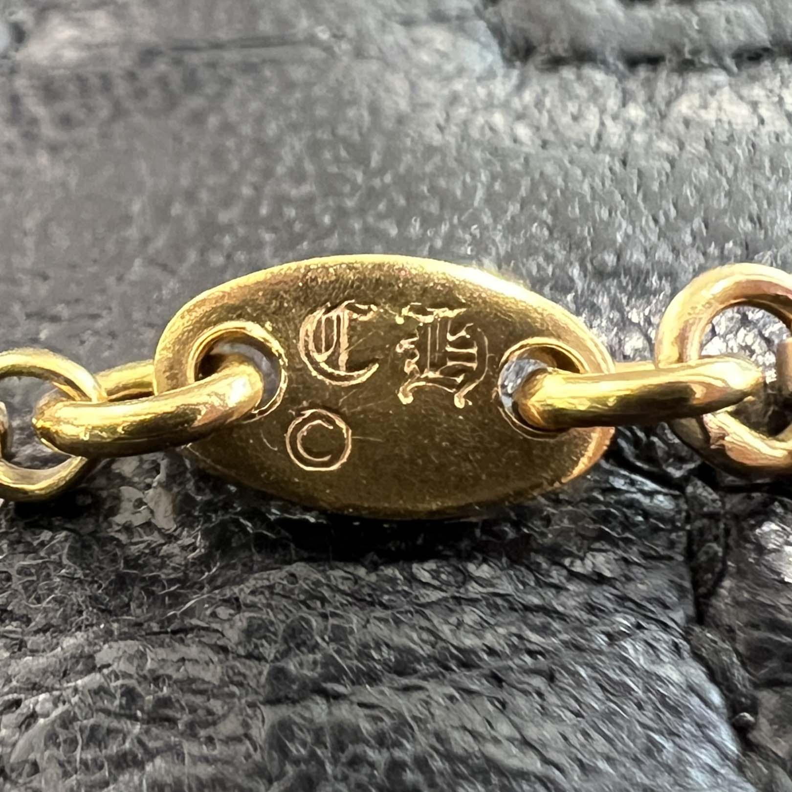 CHROME HEARTS 22K Roll Chain Necklace Size 18 Inch クロムハーツ