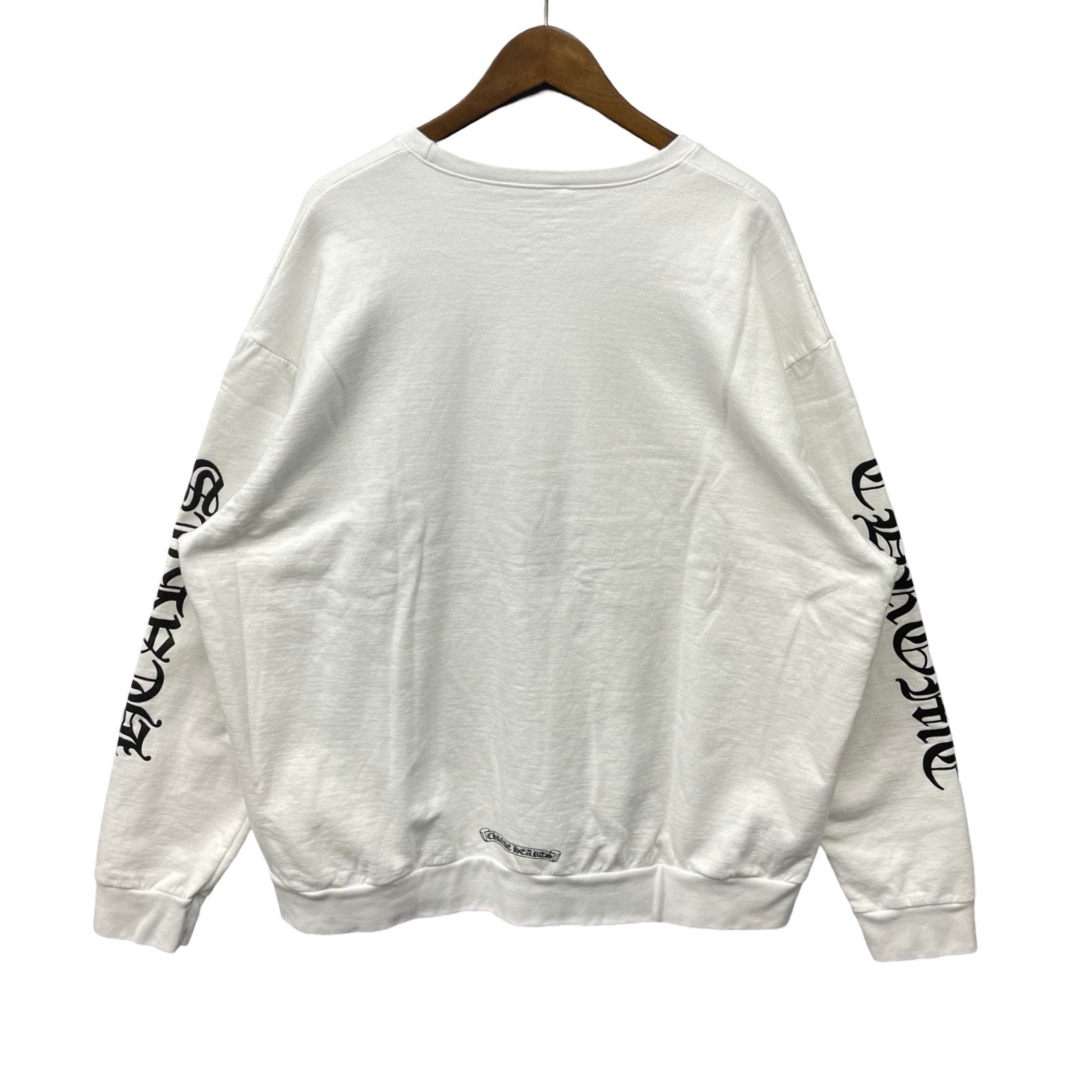 CHROME HEARTS Neck Logo Crewneck Sweatshirt Size XL
