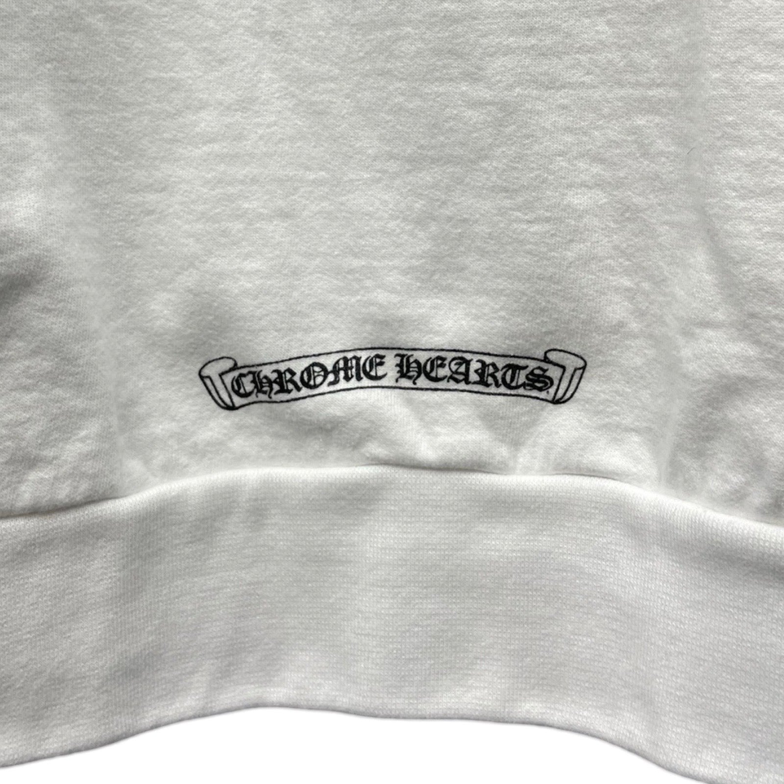 CHROME HEARTS Neck Logo Crewneck Sweatshirt Size XL