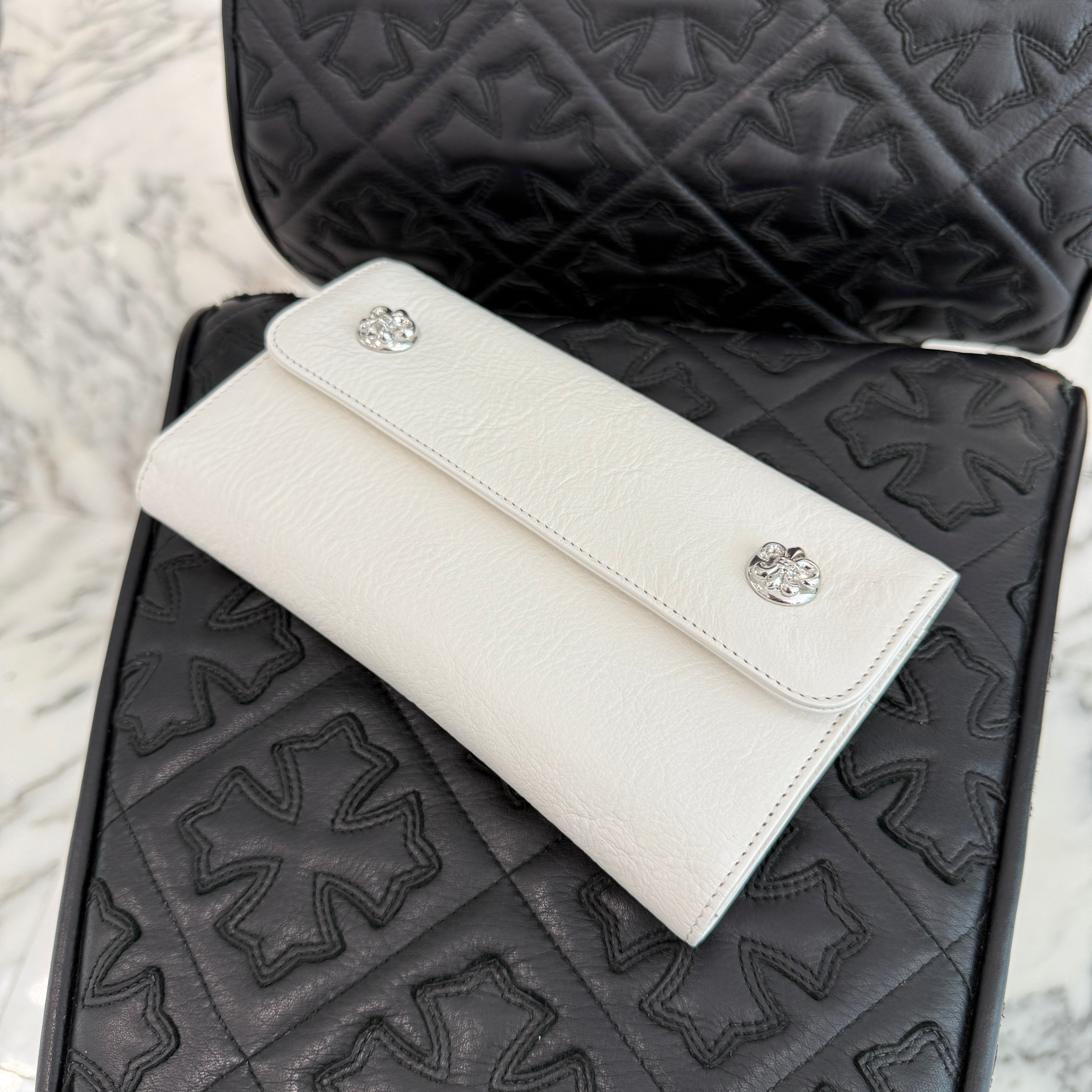CHROME HEARTS Wave BS Fluer Ball Wallet クロムハーツ ウェーブ BSフレアボール ウォレット